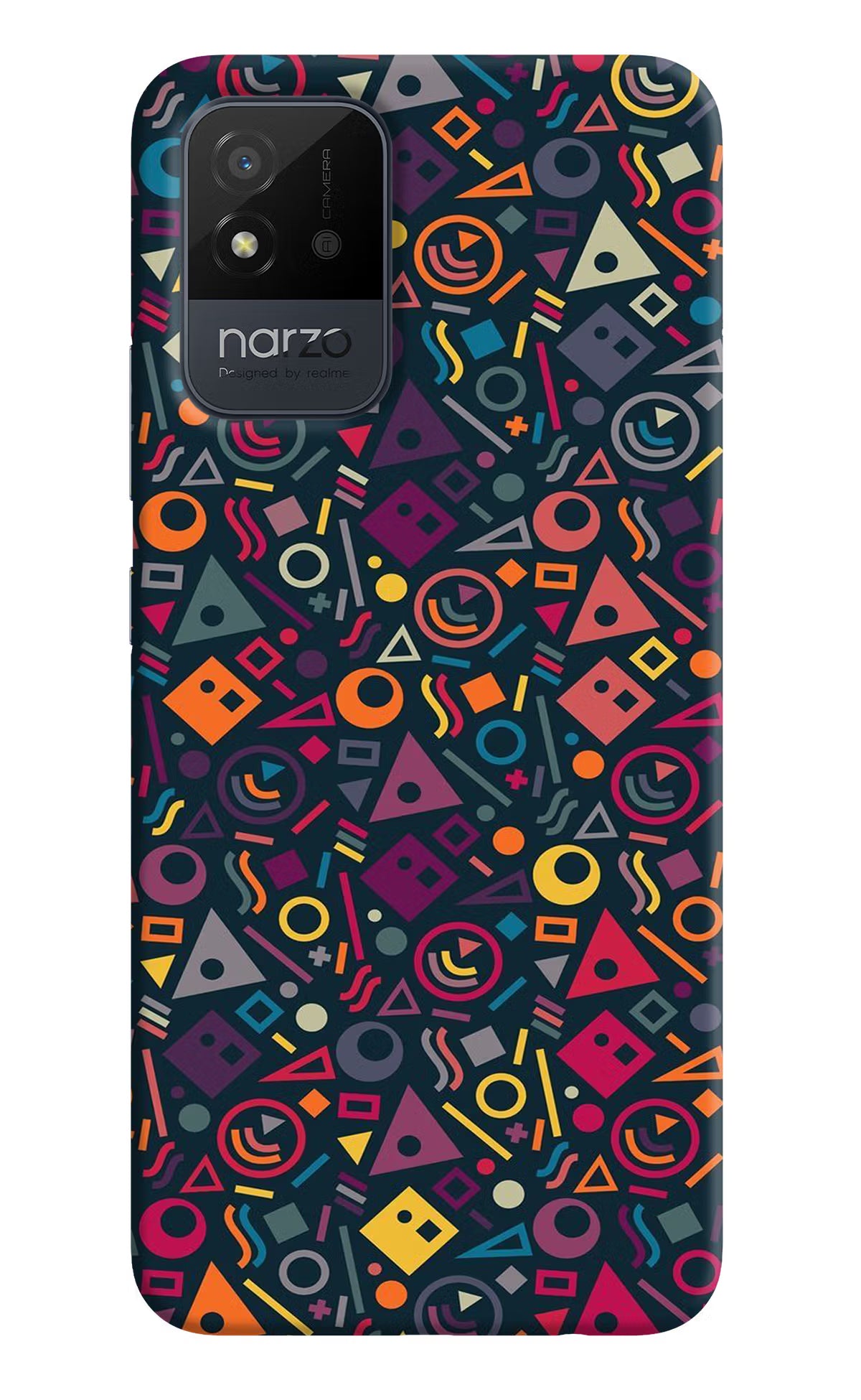 Geometric Abstract Realme Narzo 50i Back Cover - Geometric Abstract Realme Narzo 50i Back Cover Geometric Abstract Realme Narzo 50i Back Cover