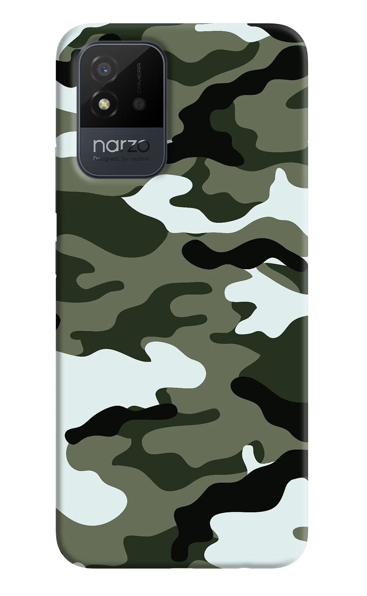 Camouflage Realme Narzo 50i Back Cover - Camouflage Realme Narzo 50i Back Cover Camouflage Realme Narzo 50i Back Cover