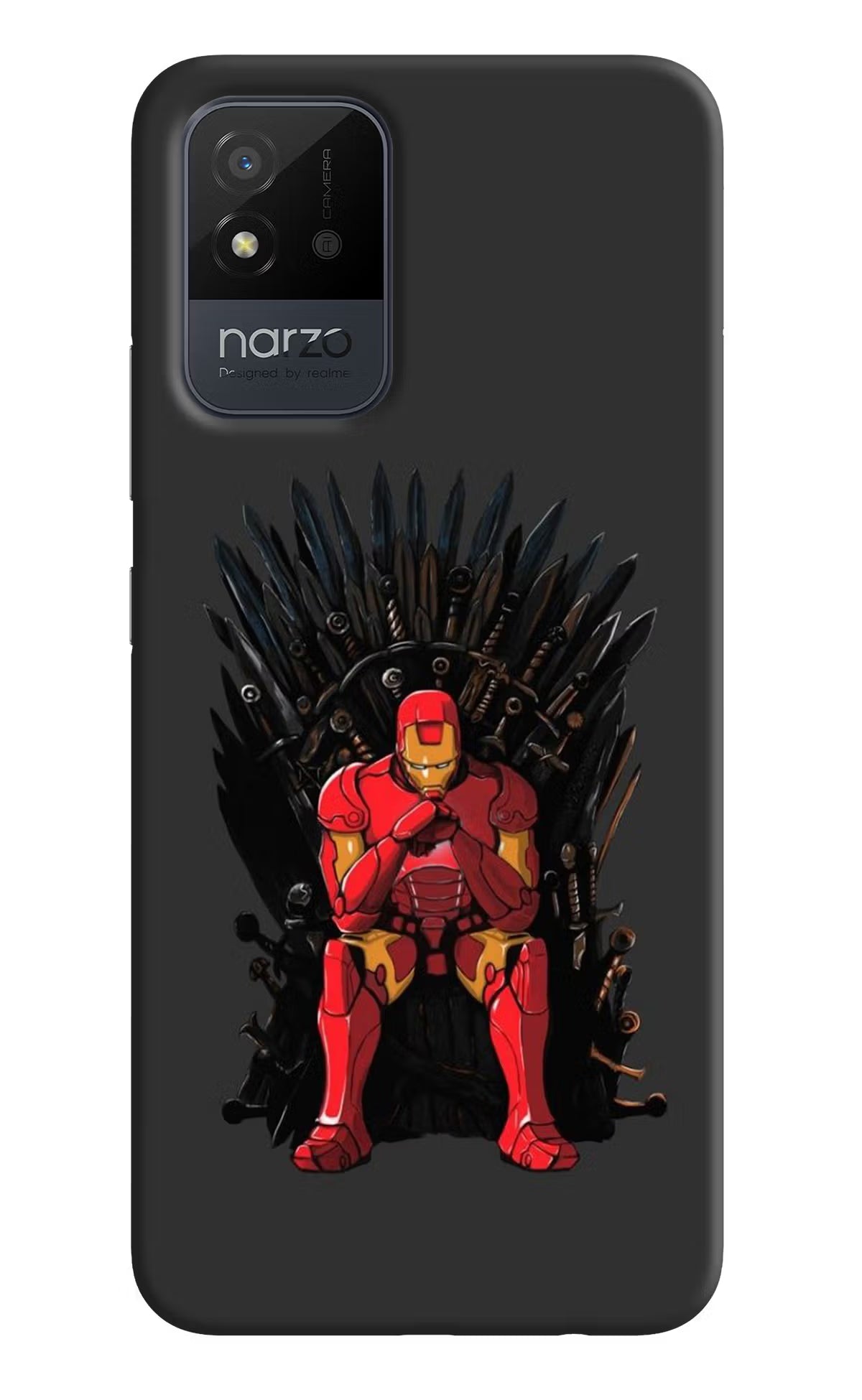 Ironman Throne Realme Narzo 50i Back Cover - Ironman Throne Realme Narzo 50i Back Cover Ironman Throne Realme Narzo 50i Back Cover