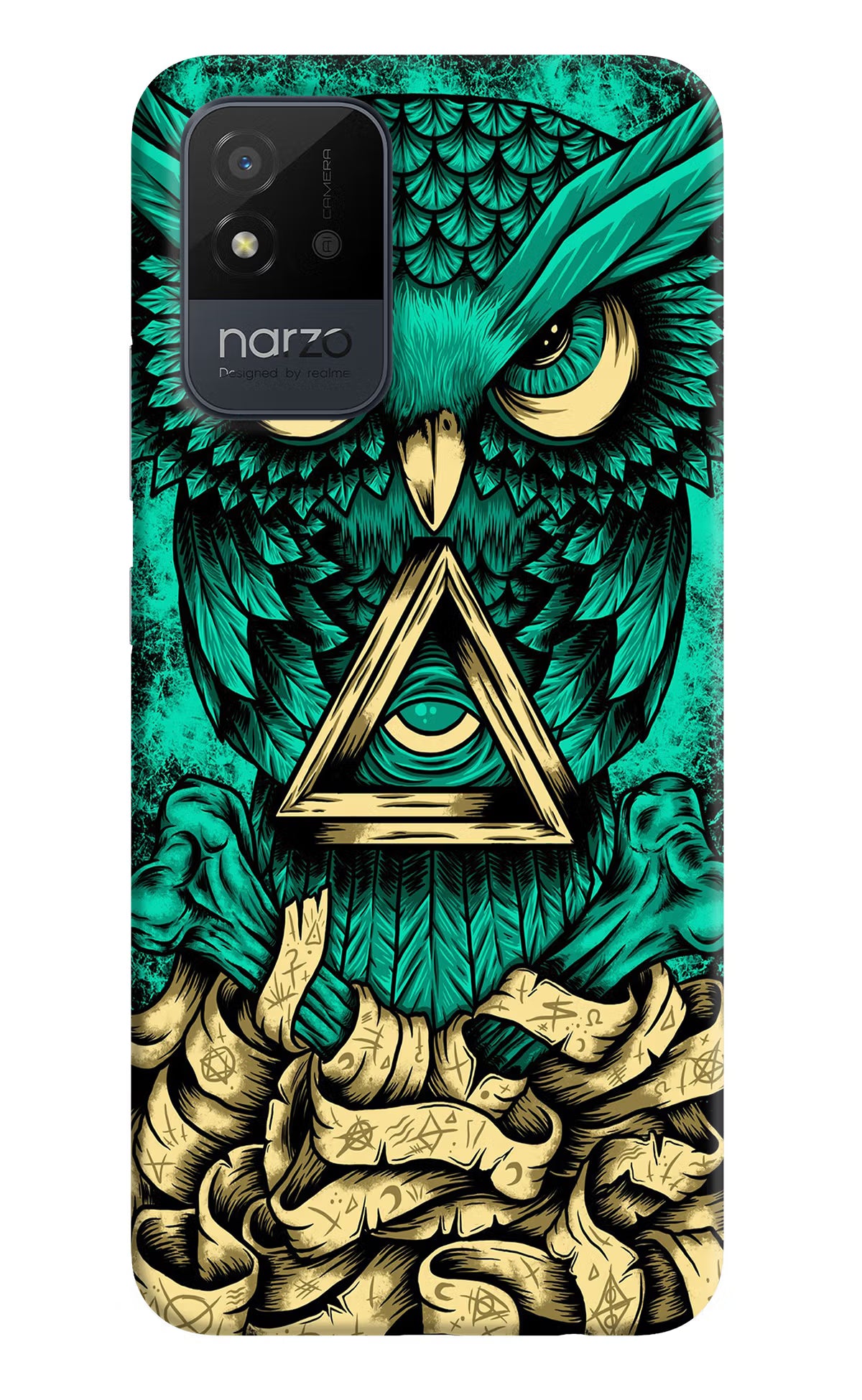 Green Owl Realme Narzo 50i Back Cover - Green Owl Realme Narzo 50i Back Cover Green Owl Realme Narzo 50i Back Cover