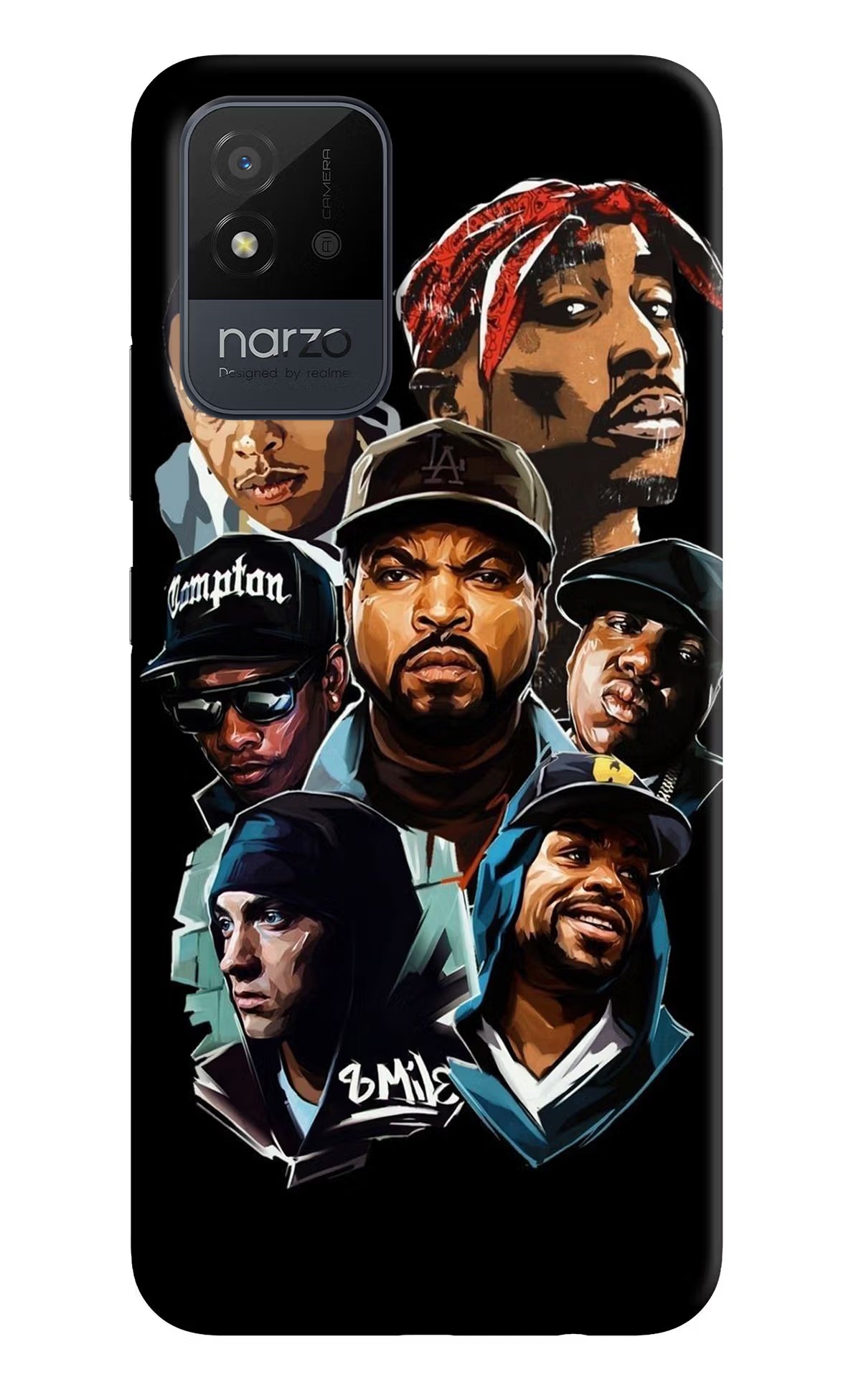 Rappers Realme Narzo 50i Back Cover - Rappers Realme Narzo 50i Back Cover Rappers Realme Narzo 50i Back Cover