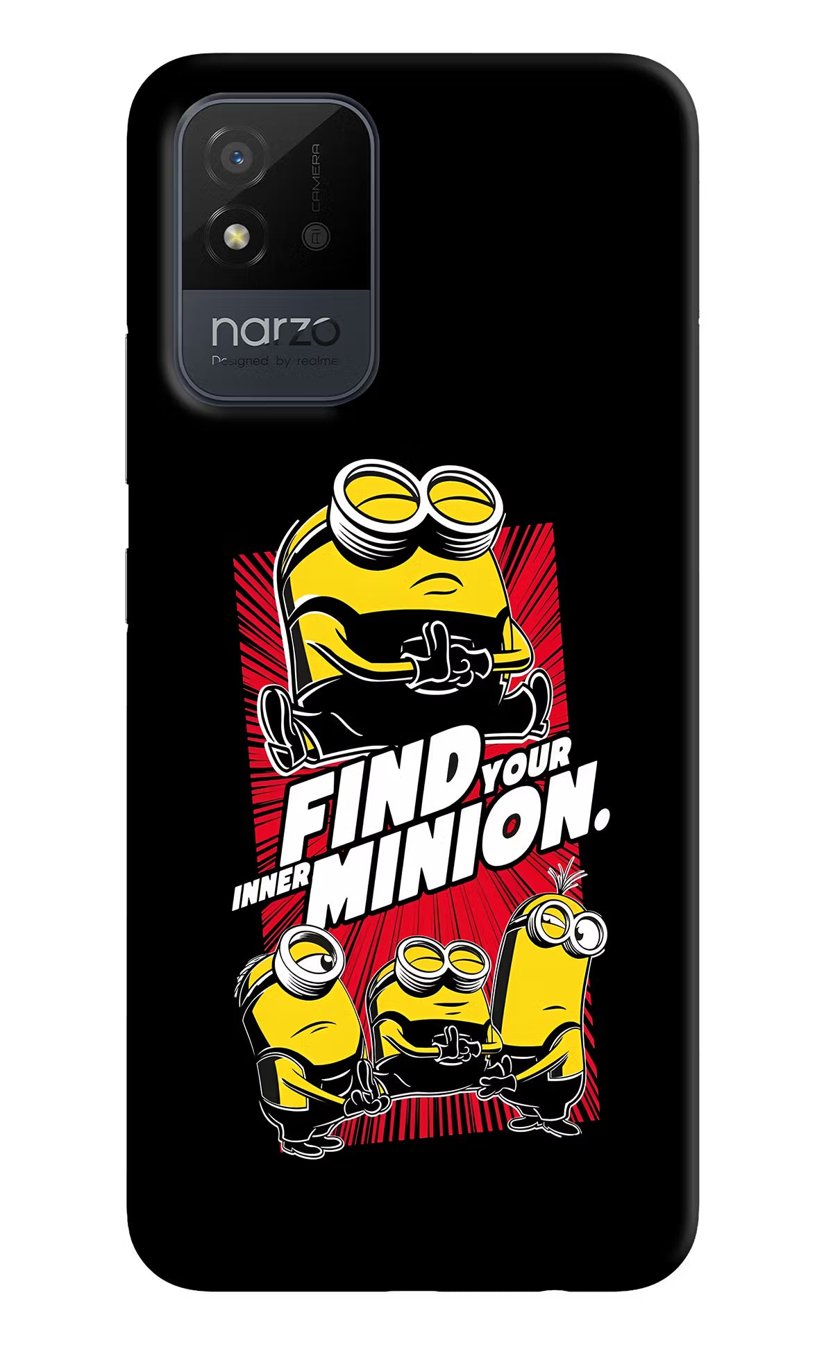 Find your inner Minion Realme Narzo 50i Back Cover - Find your inner Minion Realme Narzo 50i Back Cover Find your inner Minion Realme Narzo 50i Back Cover