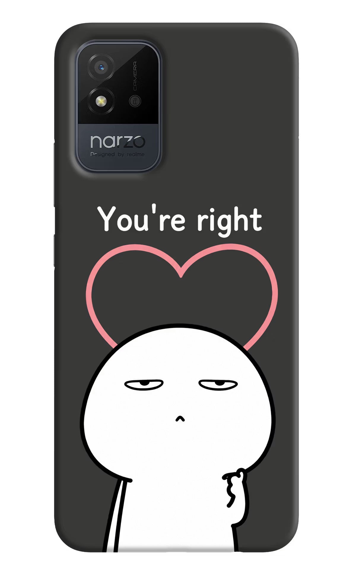 You're Right Realme Narzo 50i Back Cover - You're Right Realme Narzo 50i Back Cover You're Right Realme Narzo 50i Back Cover