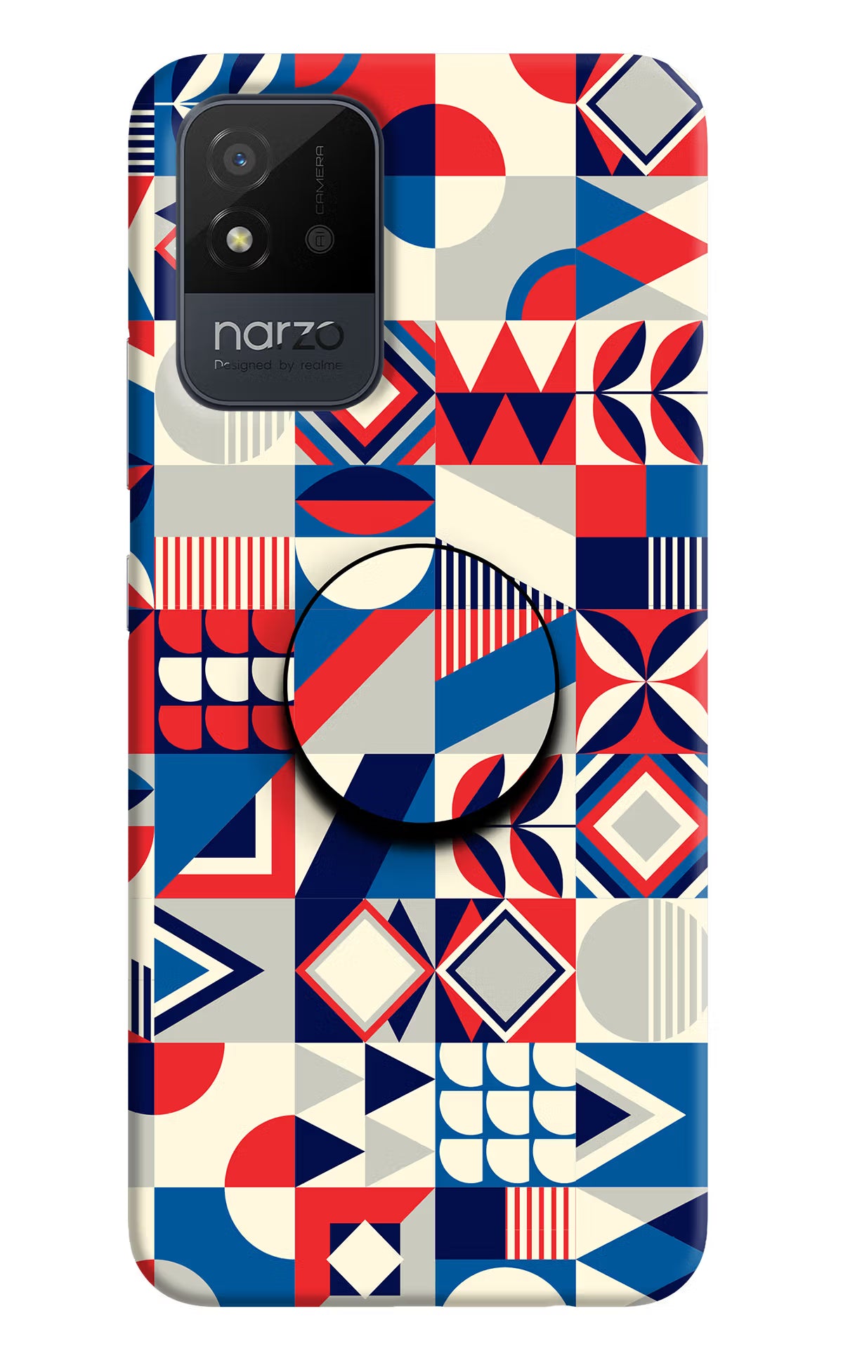 Colorful Pattern Realme Narzo 50i Pop Case