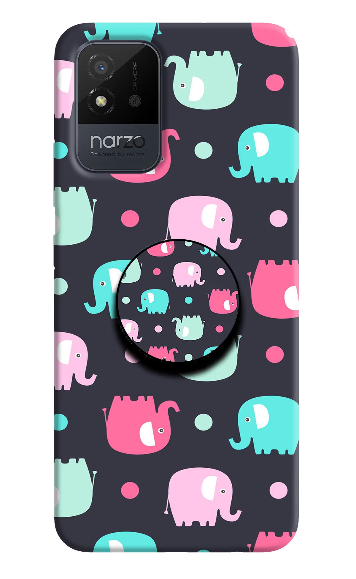 Baby Elephants Realme Narzo 50i Pop Case