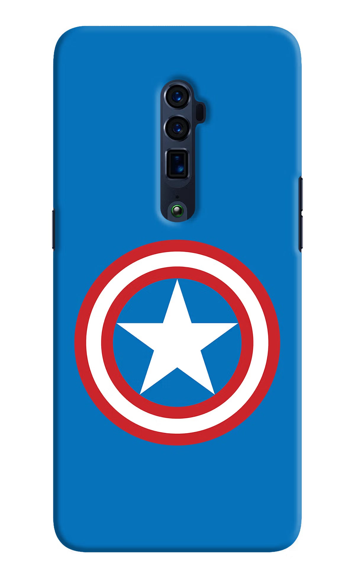 Captain America Logo Oppo Reno 10x Zoom Back Cover - Captain America Logo Oppo Reno 10x Zoom Hard Case Back Cover by Casekaro Captain America Logo Oppo Reno 10x Zoom Hard Case Back Cover by Casekaro