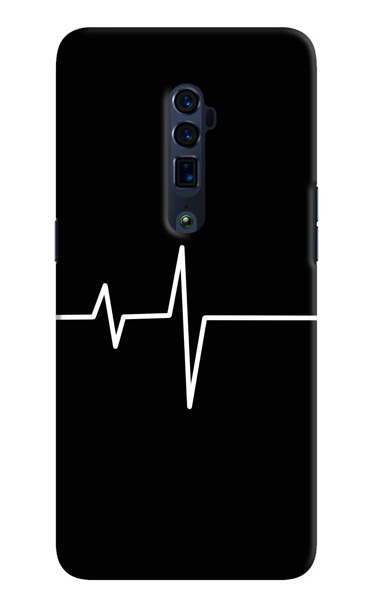 Heart Beats Oppo Reno 10x Zoom Back Cover - Heart Beats Oppo Reno 10x Zoom Hard Case Back Cover by Casekaro Heart Beats Oppo Reno 10x Zoom Hard Case Back Cover by Casekaro