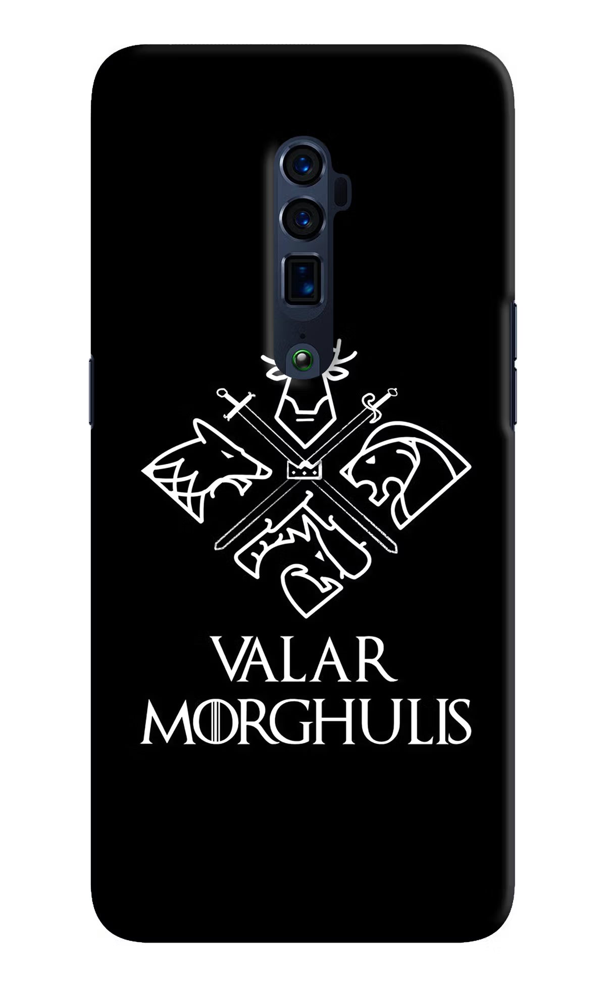 Valar Morghulis | Game Of Thrones Oppo Reno 10x Zoom Back Cover - Valar Morghulis | Game Of Thrones Oppo Reno 10x Zoom Hard Case Back Cover by Casekaro Valar Morghulis | Game Of Thrones Oppo Reno 10x Zoom Hard Case Back Cover by Casekaro
