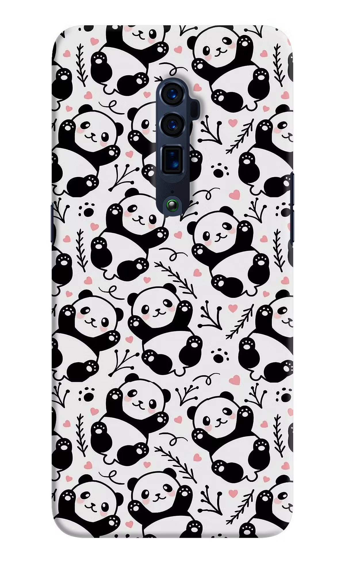 Cute Panda Oppo Reno 10x Zoom Back Cover - Cute Panda Oppo Reno 10x Zoom Hard Case Back Cover by Casekaro Cute Panda Oppo Reno 10x Zoom Hard Case Back Cover by Casekaro