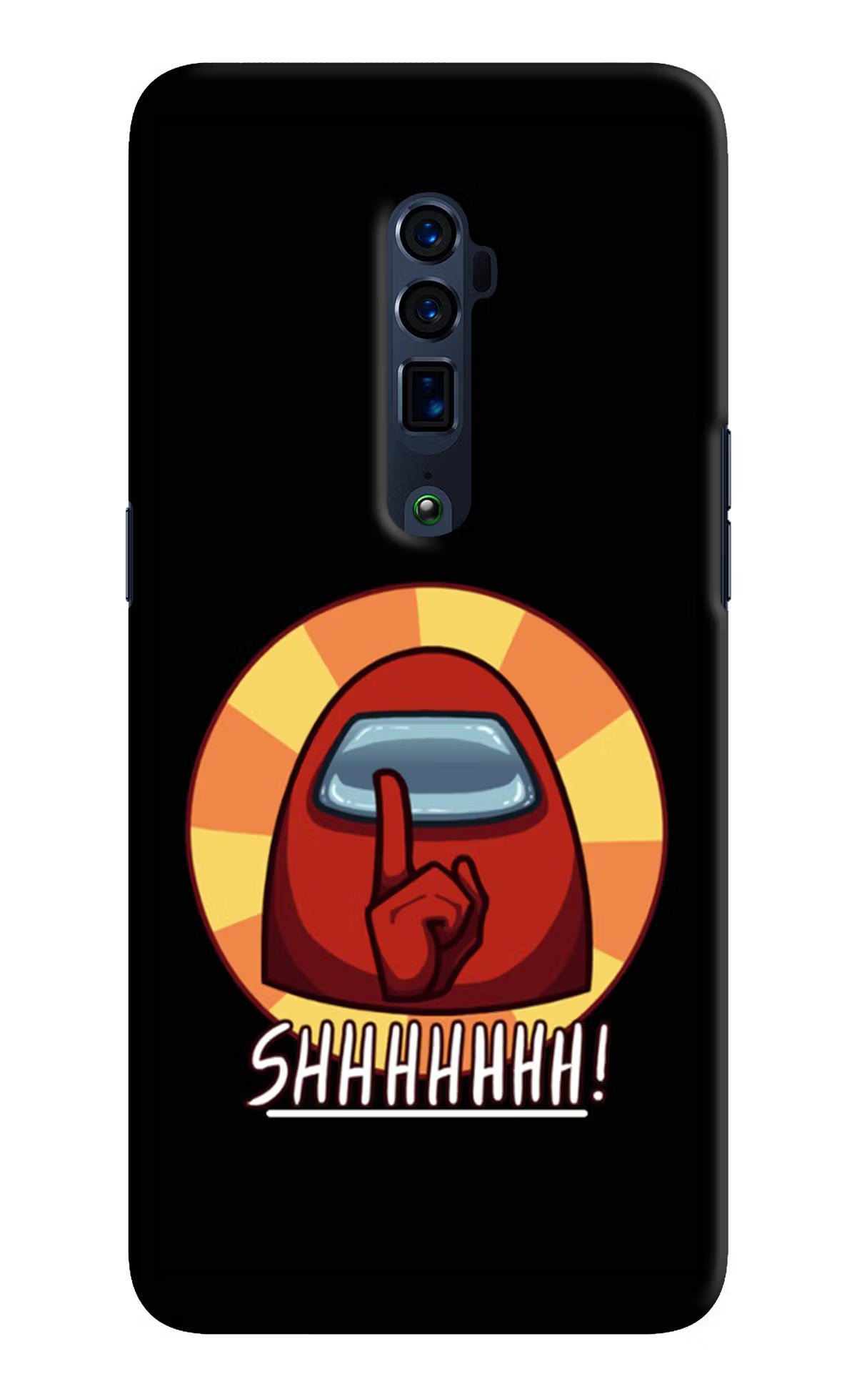 Among Us Shhh! Oppo Reno 10x Zoom Back Cover - Among Us Shhh! Oppo Reno 10x Zoom Hard Case Back Cover by Casekaro Among Us Shhh! Oppo Reno 10x Zoom Hard Case Back Cover by Casekaro