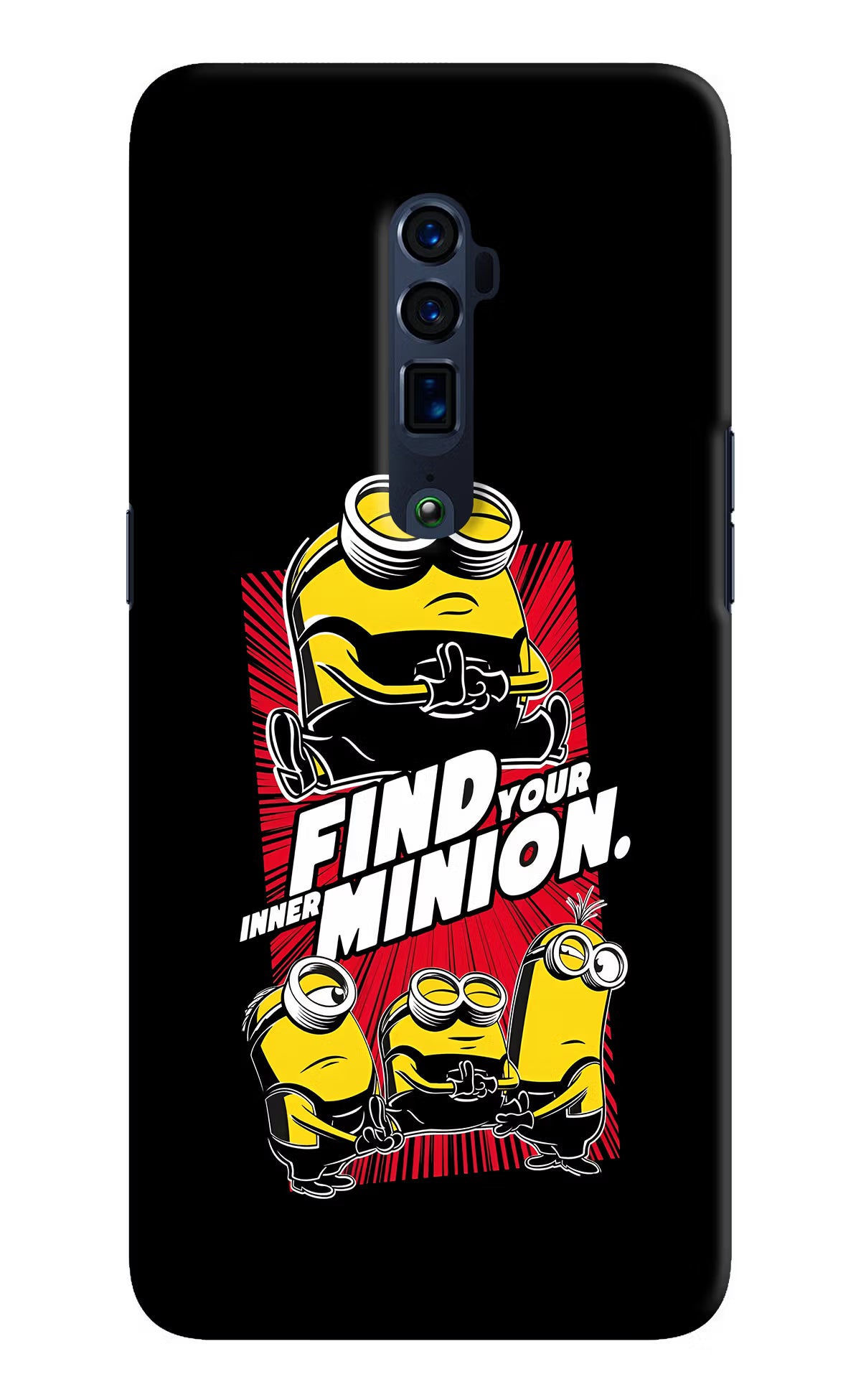 Find your inner Minion Oppo Reno 10x Zoom Back Cover - Find your inner Minion Oppo Reno 10x Zoom Hard Case Back Cover by Casekaro Find your inner Minion Oppo Reno 10x Zoom Hard Case Back Cover by Casekaro