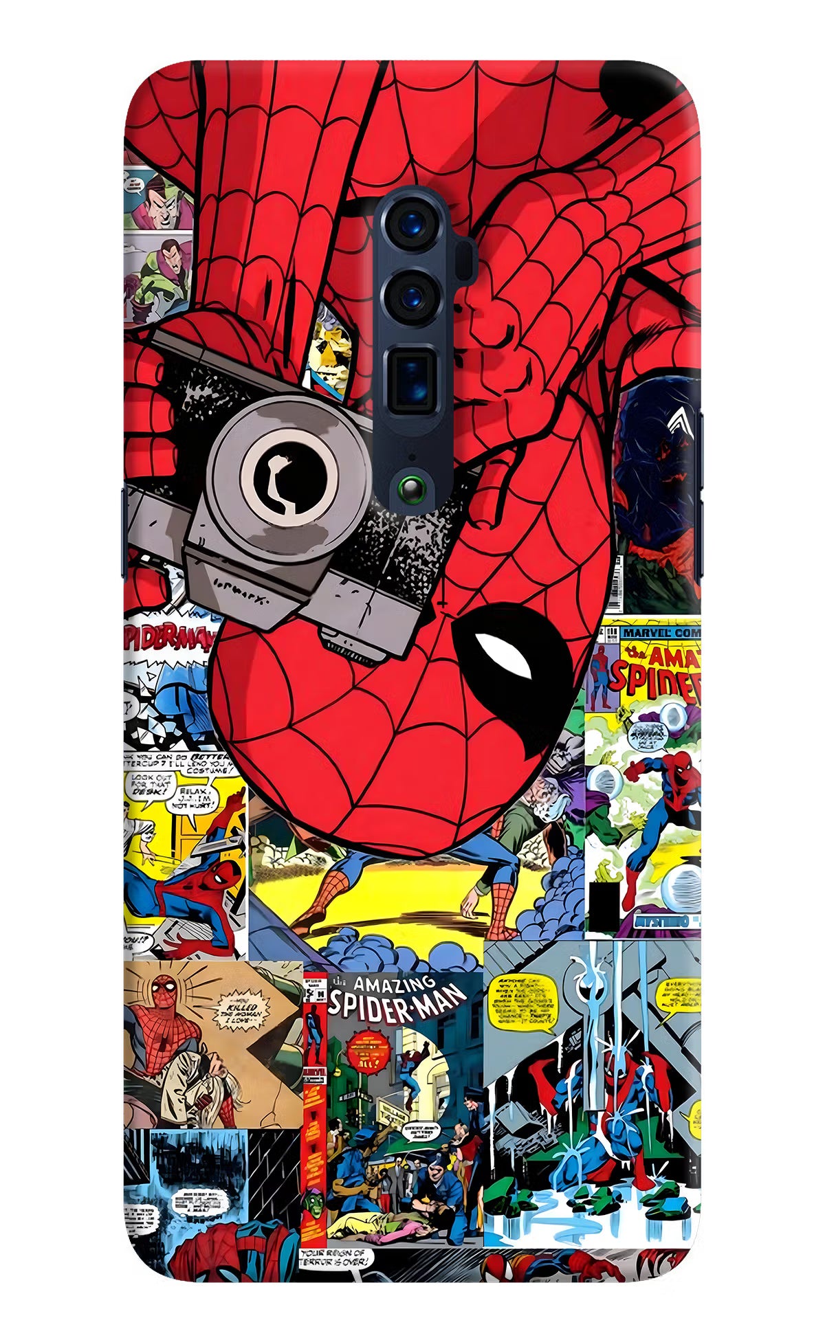 Spider Man Oppo Reno 10x Zoom Back Cover - Spider Man Oppo Reno 10x Zoom Hard Case Back Cover by Casekaro Spider Man Oppo Reno 10x Zoom Hard Case Back Cover by Casekaro