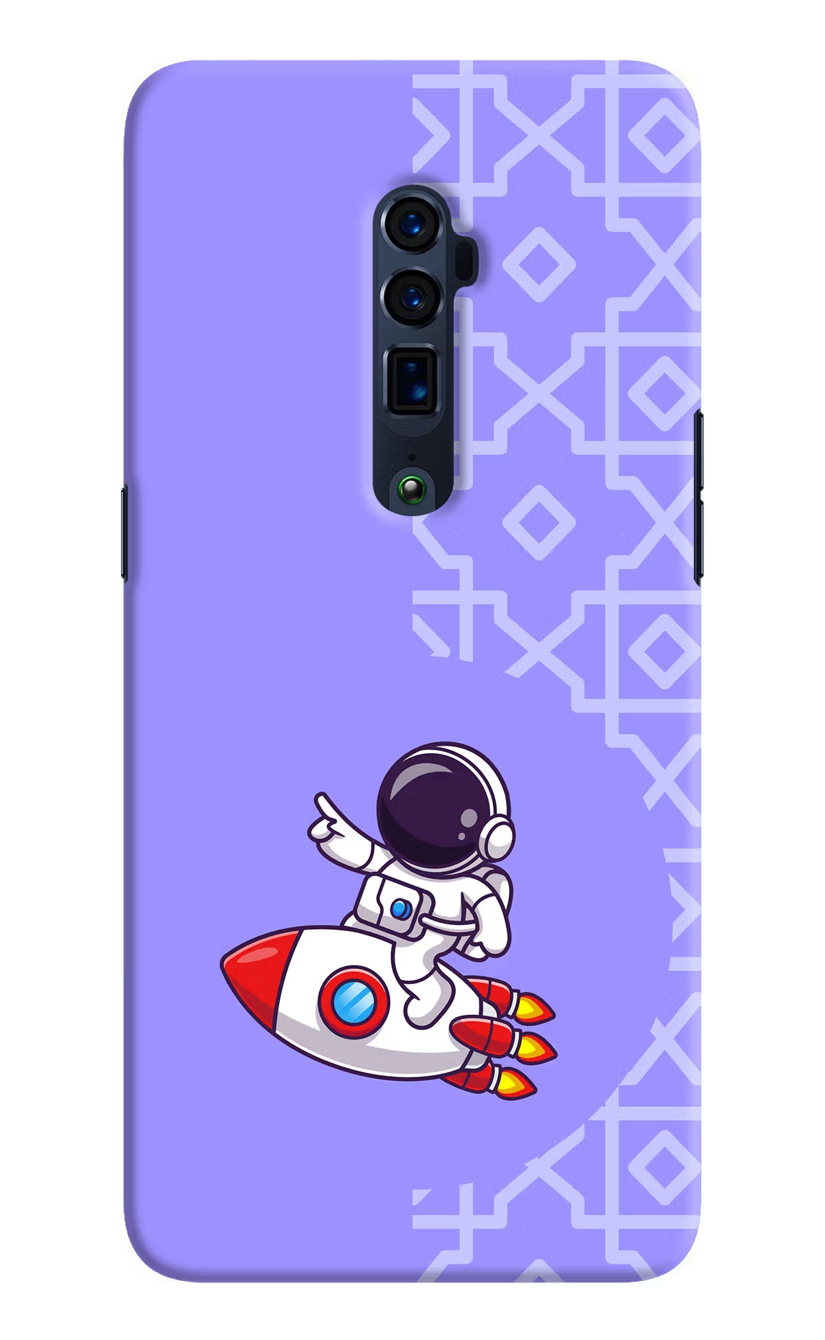 Cute Astronaut Oppo Reno 10x Zoom Back Cover - Cute Astronaut Oppo Reno 10x Zoom Hard Case Back Cover by Casekaro Cute Astronaut Oppo Reno 10x Zoom Hard Case Back Cover by Casekaro