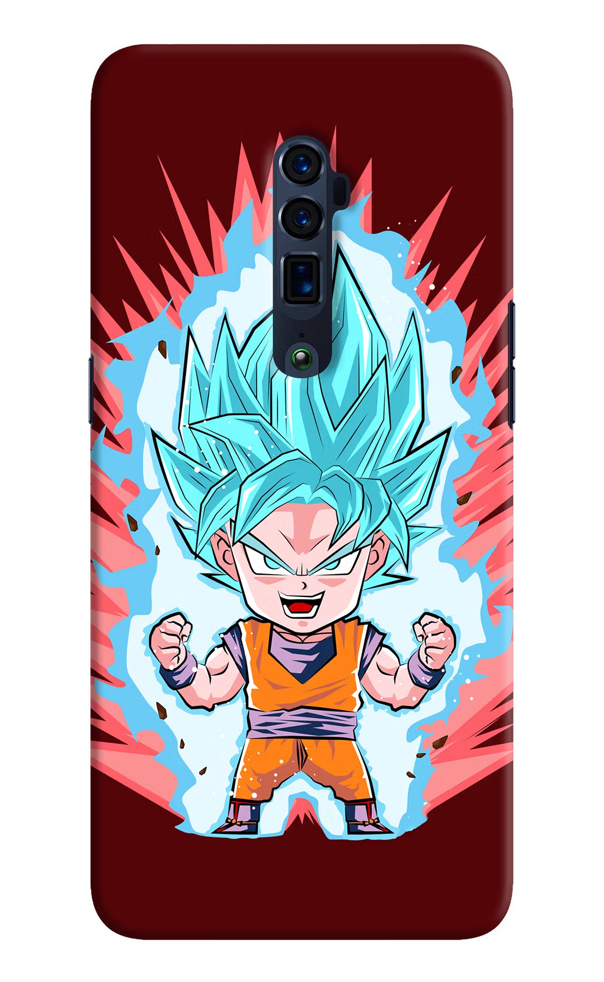 Goku Little Oppo Reno 10x Zoom Back Cover - Goku Little Oppo Reno 10x Zoom Hard Case Back Cover by Casekaro Goku Little Oppo Reno 10x Zoom Hard Case Back Cover by Casekaro