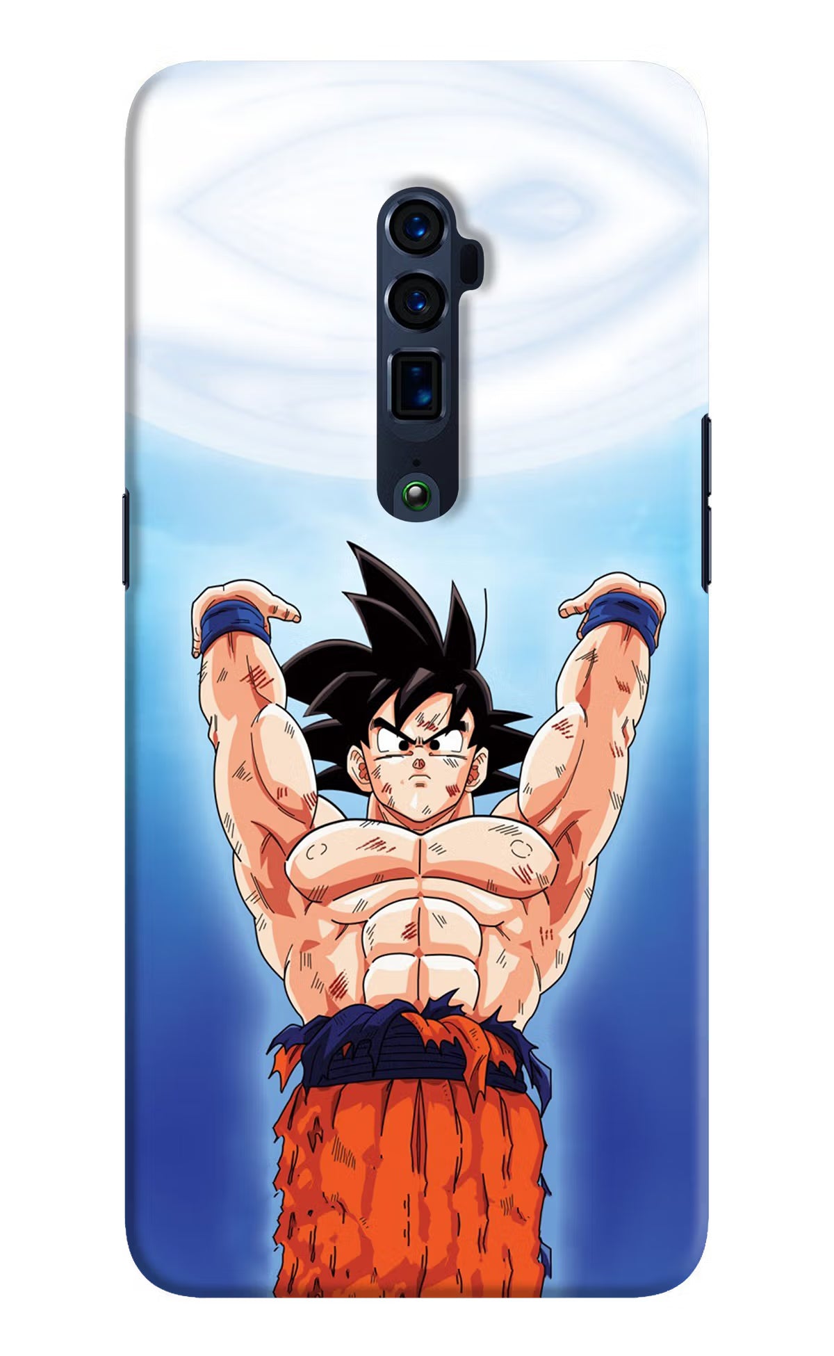 Goku Power Oppo Reno 10x Zoom Back Cover - Goku Power Oppo Reno 10x Zoom Hard Case Back Cover by Casekaro Goku Power Oppo Reno 10x Zoom Hard Case Back Cover by Casekaro