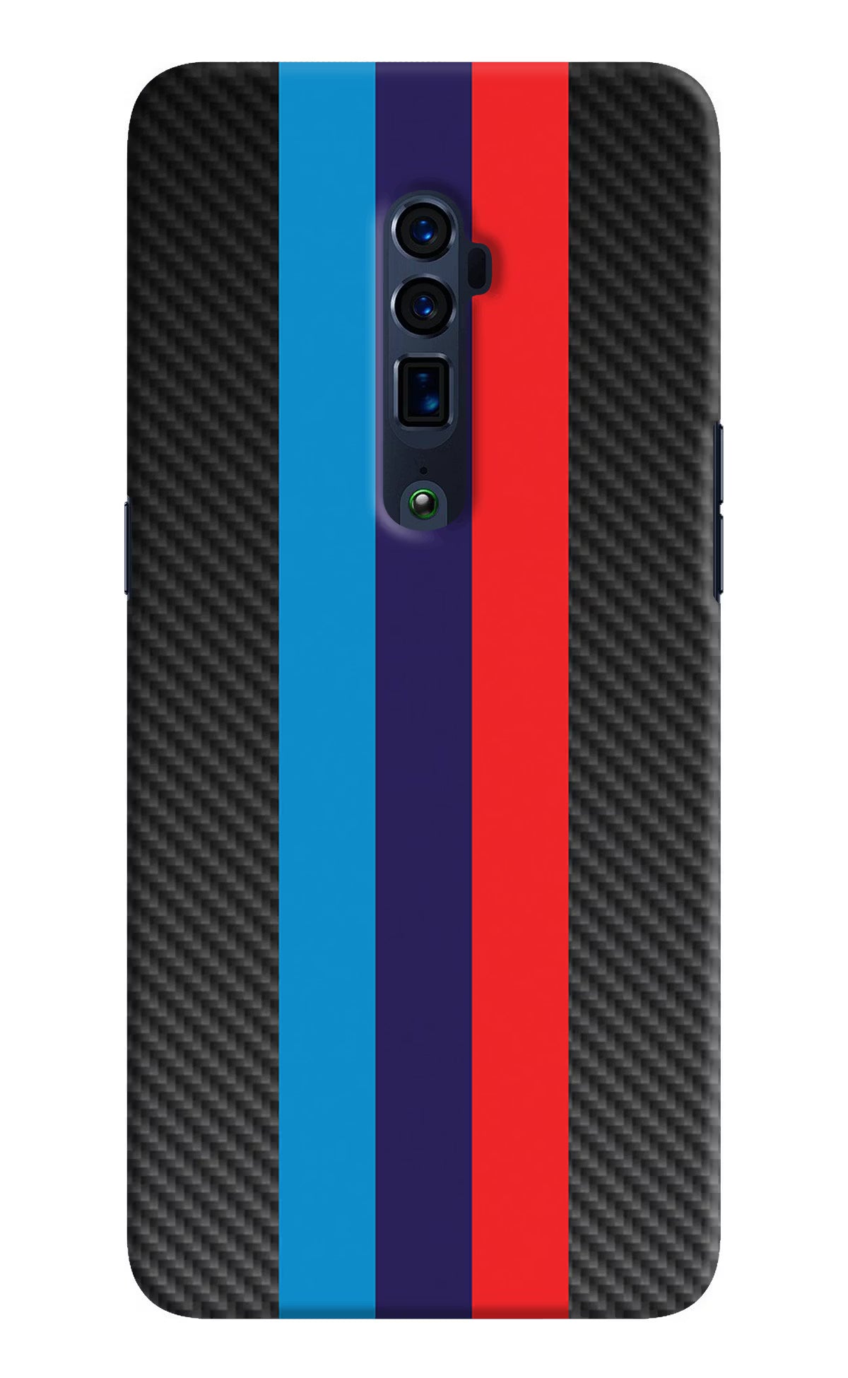 BMW Stripes Pattern Oppo Reno 10x Zoom Back Cover - BMW Stripes Pattern Oppo Reno 10x Zoom Hard Case Back Cover by Casekaro BMW Stripes Pattern Oppo Reno 10x Zoom Hard Case Back Cover by Casekaro