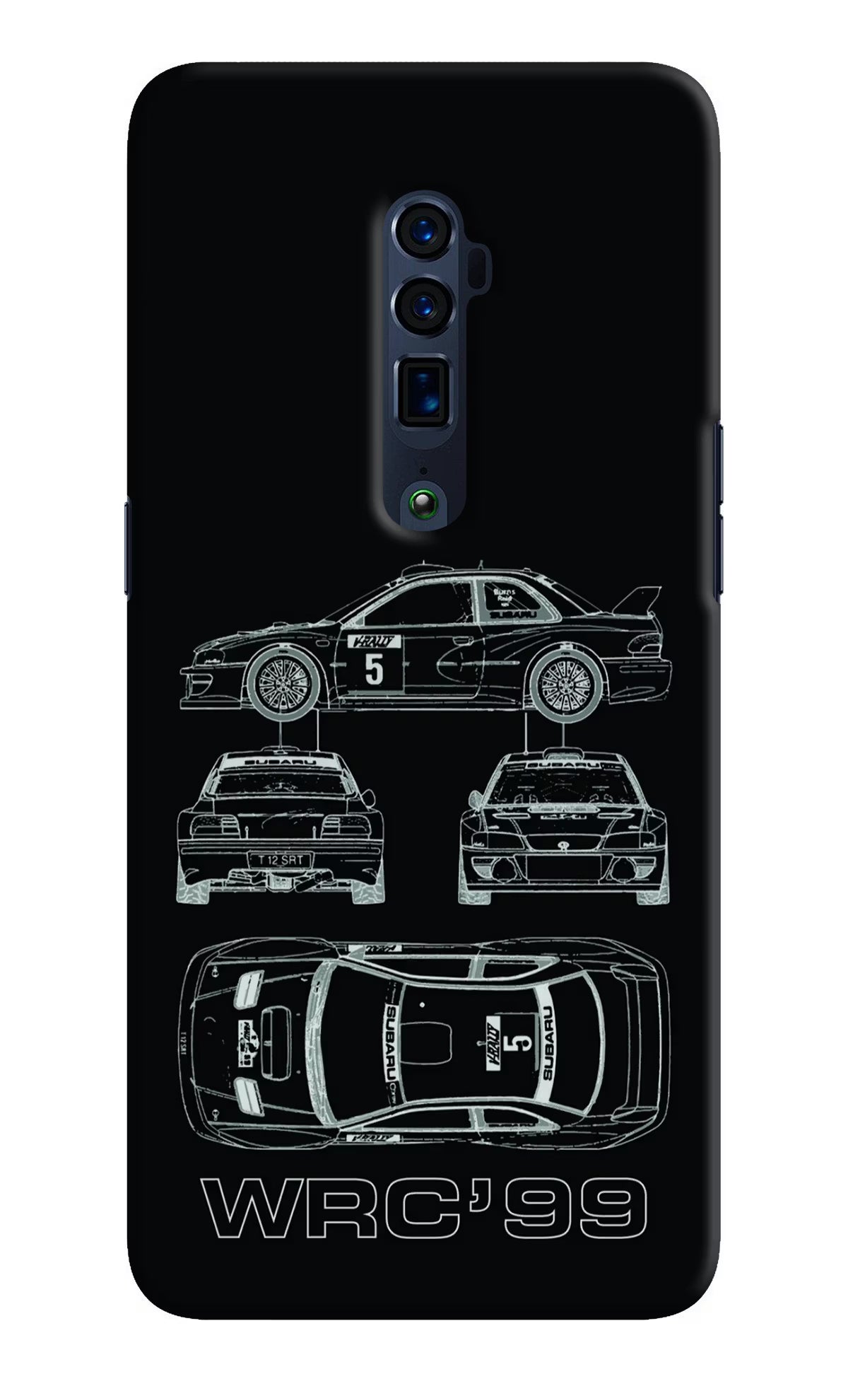 WRC'99 Oppo Reno 10x Zoom Back Cover - WRC'99 Oppo Reno 10x Zoom Hard Case Back Cover by Casekaro WRC'99 Oppo Reno 10x Zoom Hard Case Back Cover by Casekaro
