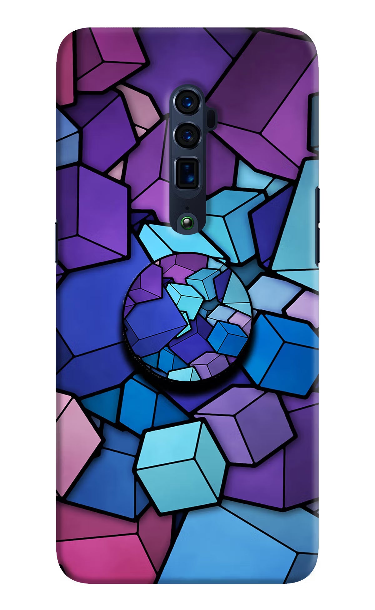 Cubic Abstract Oppo Reno 10x Zoom Pop Case - Cubic Abstract Oppo Reno 10x Zoom Pop Case by Casekaro Cubic Abstract Oppo Reno 10x Zoom Pop Case by Casekaro