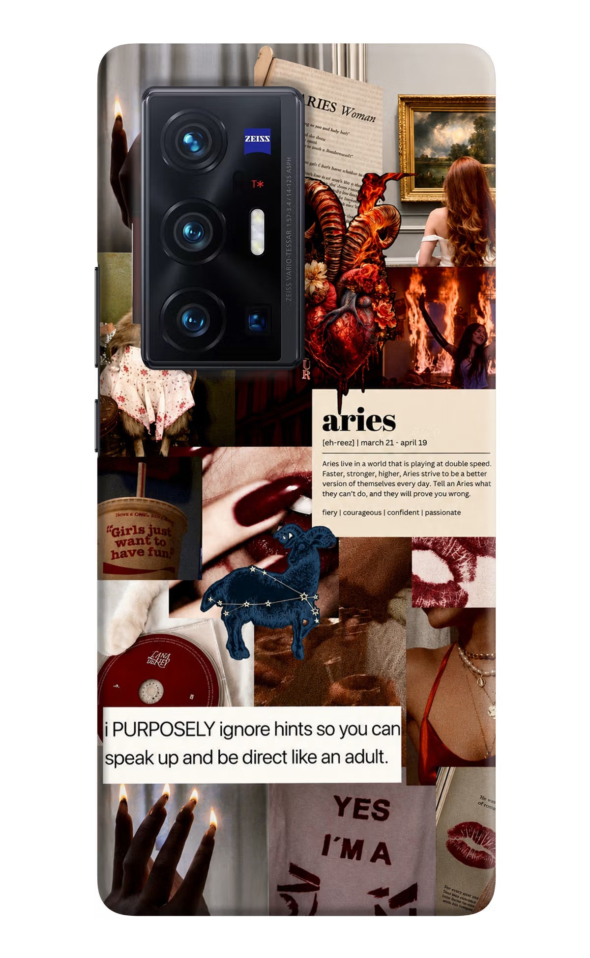 Zodiac Aries Vivo X70 Pro+ Back Cover - Zodiac Aries Vivo X70 Pro+ Back Cover Zodiac Aries Vivo X70 Pro+ Back Cover