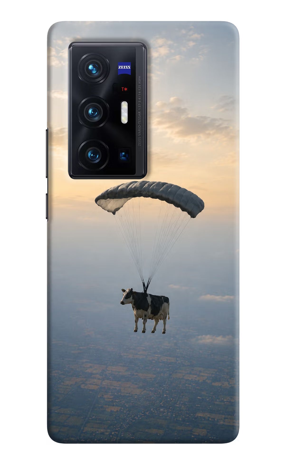 Skydiving Cow Vivo X70 Pro+ Back Cover - Skydiving Cow Vivo X70 Pro+ Back Cover Skydiving Cow Vivo X70 Pro+ Back Cover