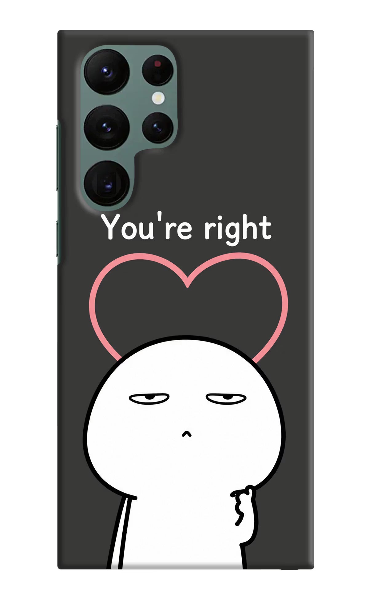 You're Right Samsung S22 Ultra Back Cover - You're Right Samsung S22 Ultra Back Cover You're Right Samsung S22 Ultra Back Cover