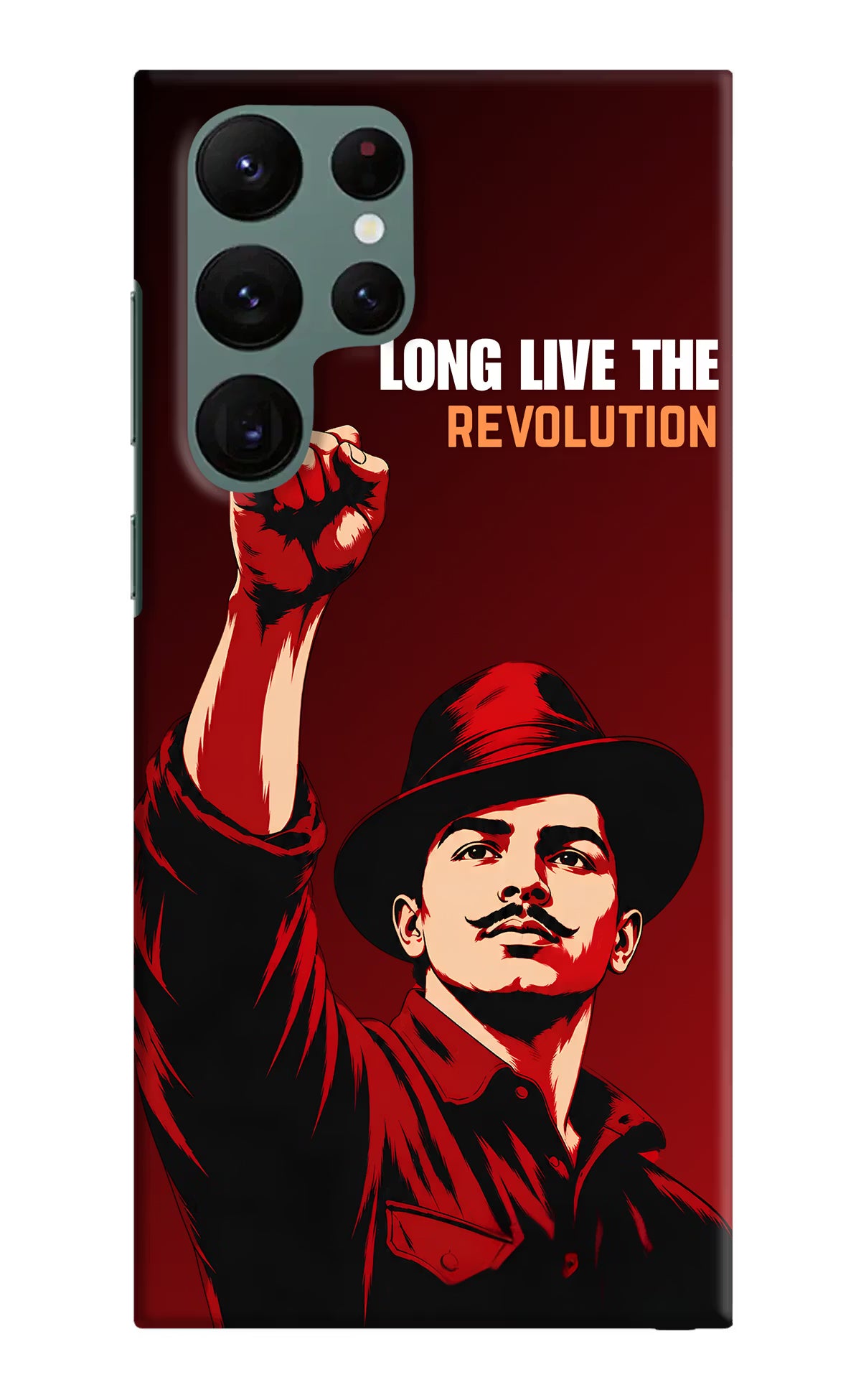 Bhagat Singh Revolution Samsung S22 Ultra Back Cover - Bhagat Singh Revolution Samsung S22 Ultra Back Cover Bhagat Singh Revolution Samsung S22 Ultra Back Cover