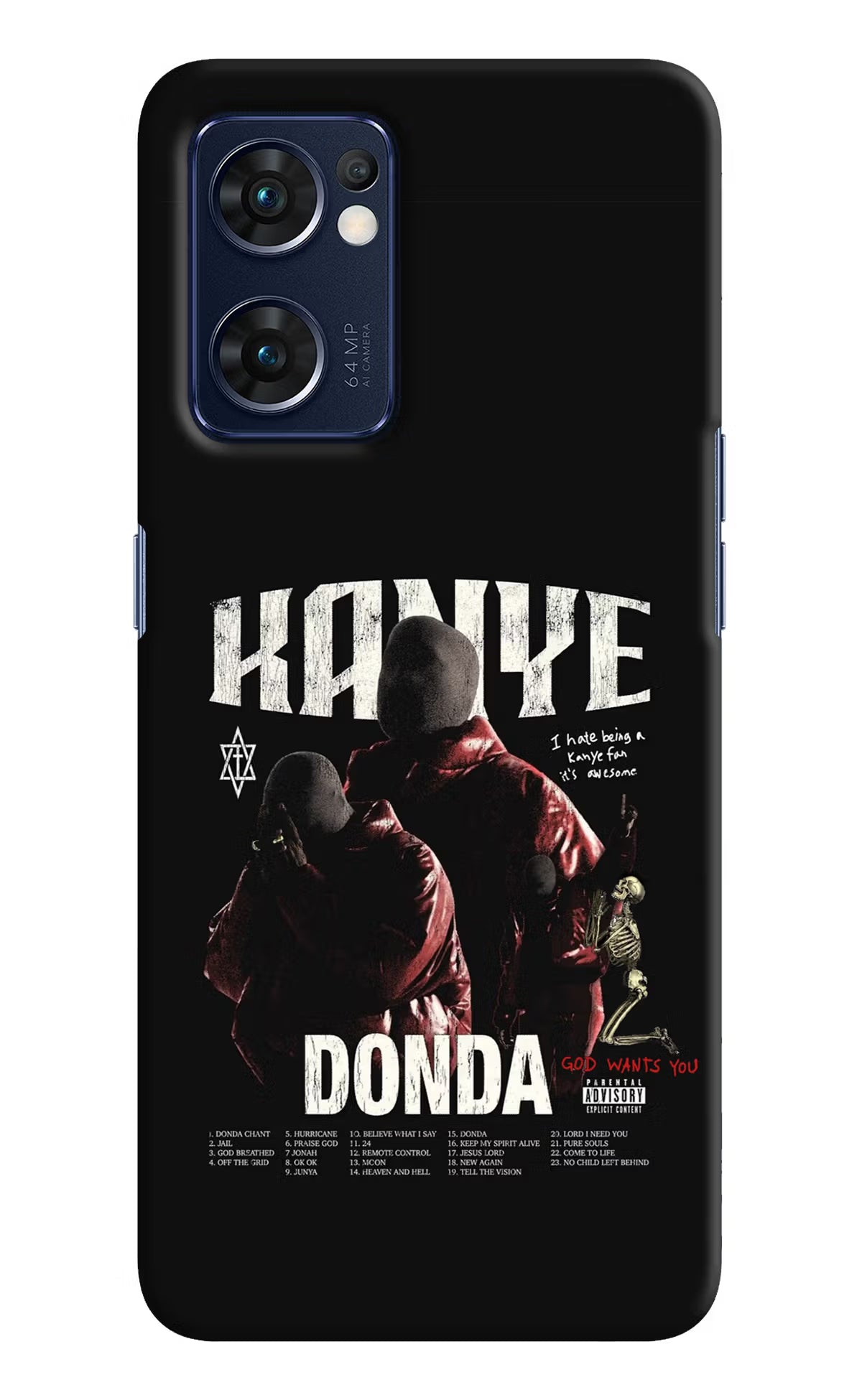 Donda Kanye West Oppo Reno7 5G Back Cover - Donda Kanye West Oppo Reno7 5G Back Cover Donda Kanye West Oppo Reno7 5G Back Cover
