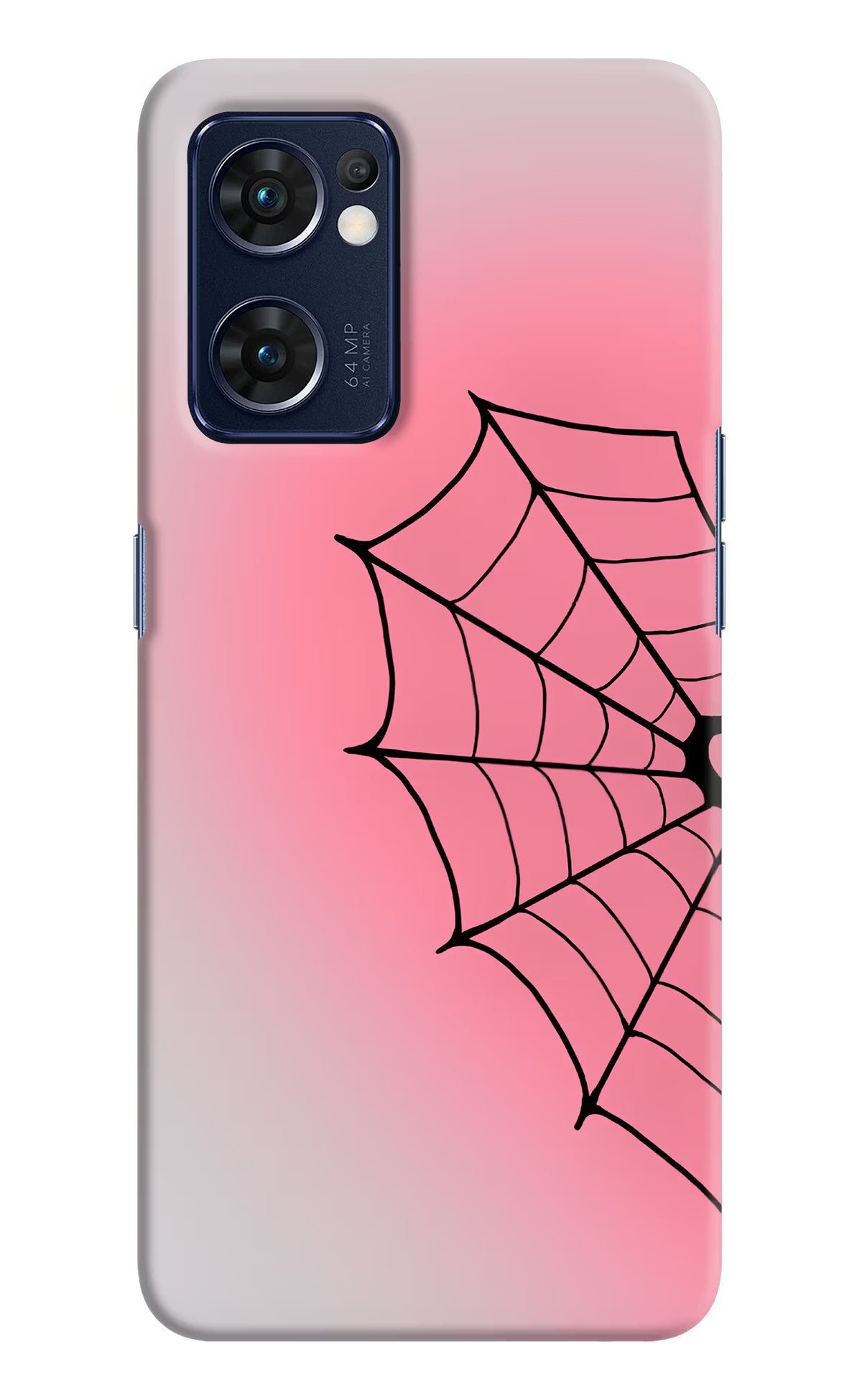 Pink Web Oppo Reno7 5G Back Cover - Pink Web Oppo Reno7 5G Back Cover Pink Web Oppo Reno7 5G Back Cover