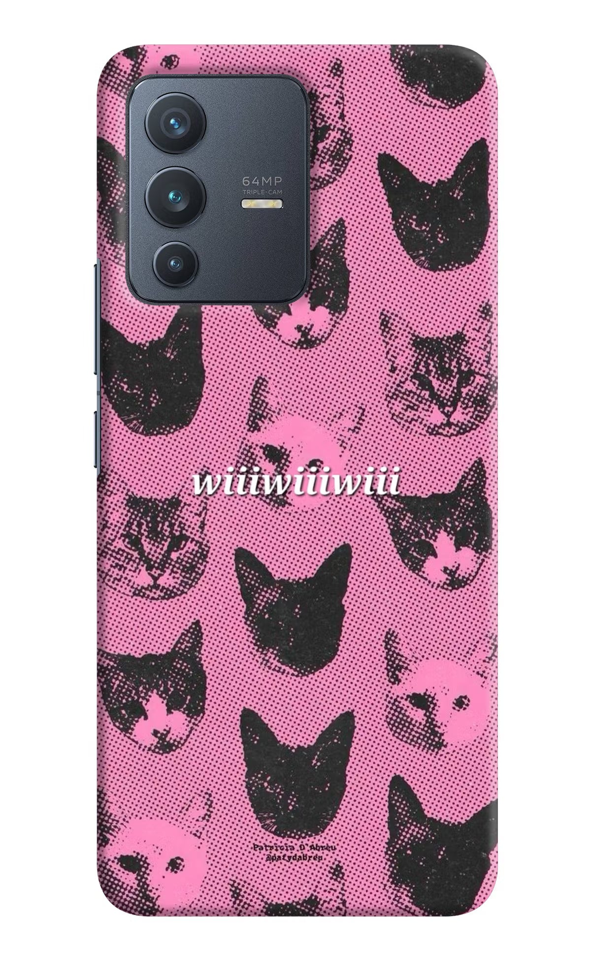 Pink Cats Vivo V23 5G Back Cover - Pink Cats Vivo V23 5G Back Cover Pink Cats Vivo V23 5G Back Cover