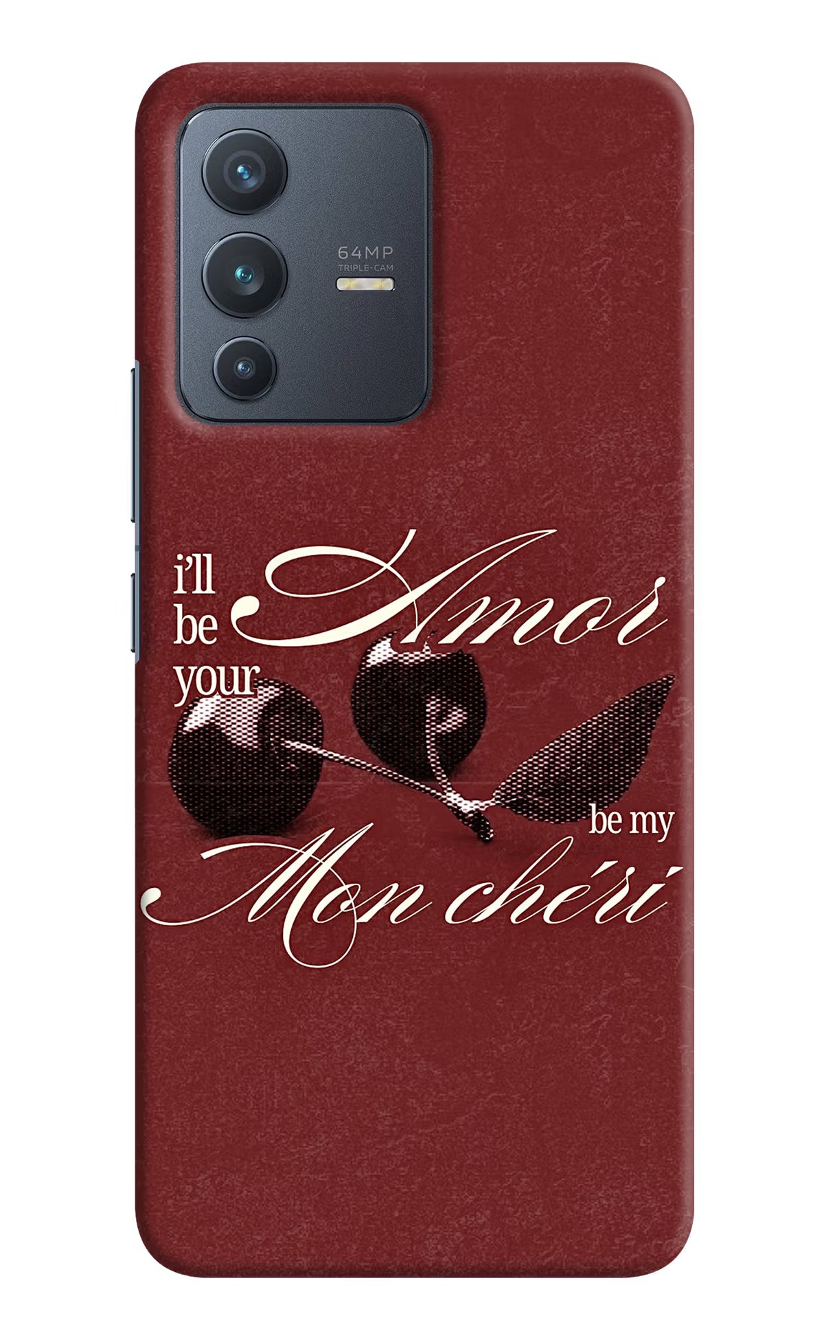 Velvet Cherry Vivo V23 5G Back Cover - Velvet Cherry Vivo V23 5G Back Cover Velvet Cherry Vivo V23 5G Back Cover