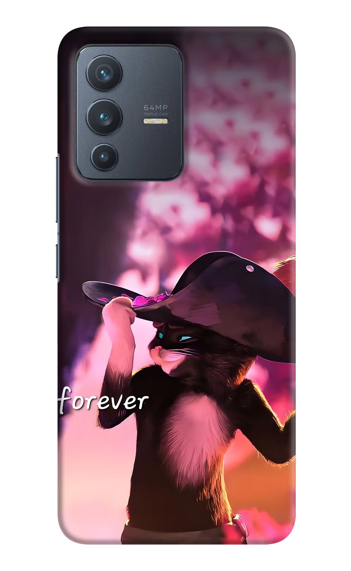 Forever Cat Vivo V23 5G Back Cover - Forever Cat Vivo V23 5G Back Cover Forever Cat Vivo V23 5G Back Cover