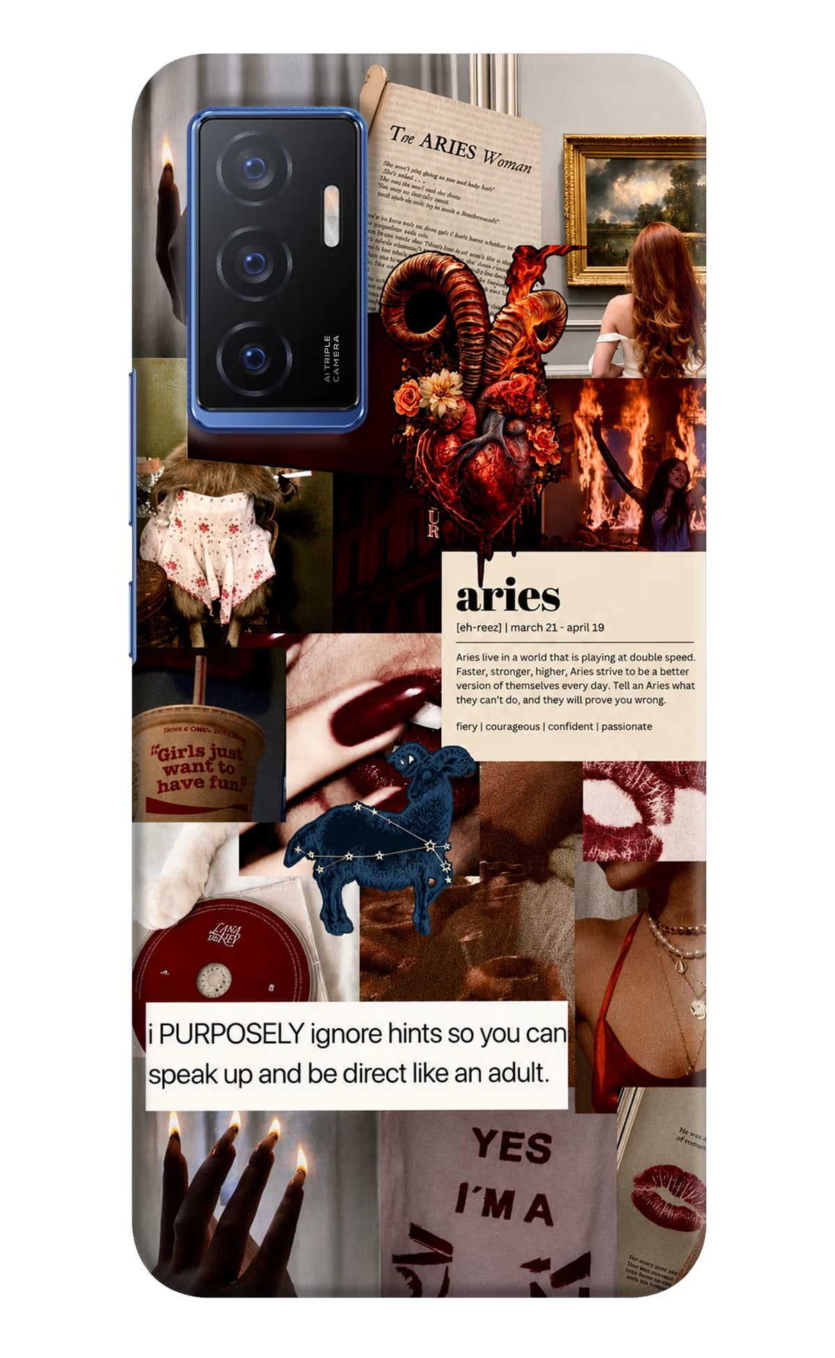 Zodiac Aries Vivo V23E 5G Back Cover - Zodiac Aries Vivo V23E 5G Back Cover Zodiac Aries Vivo V23E 5G Back Cover