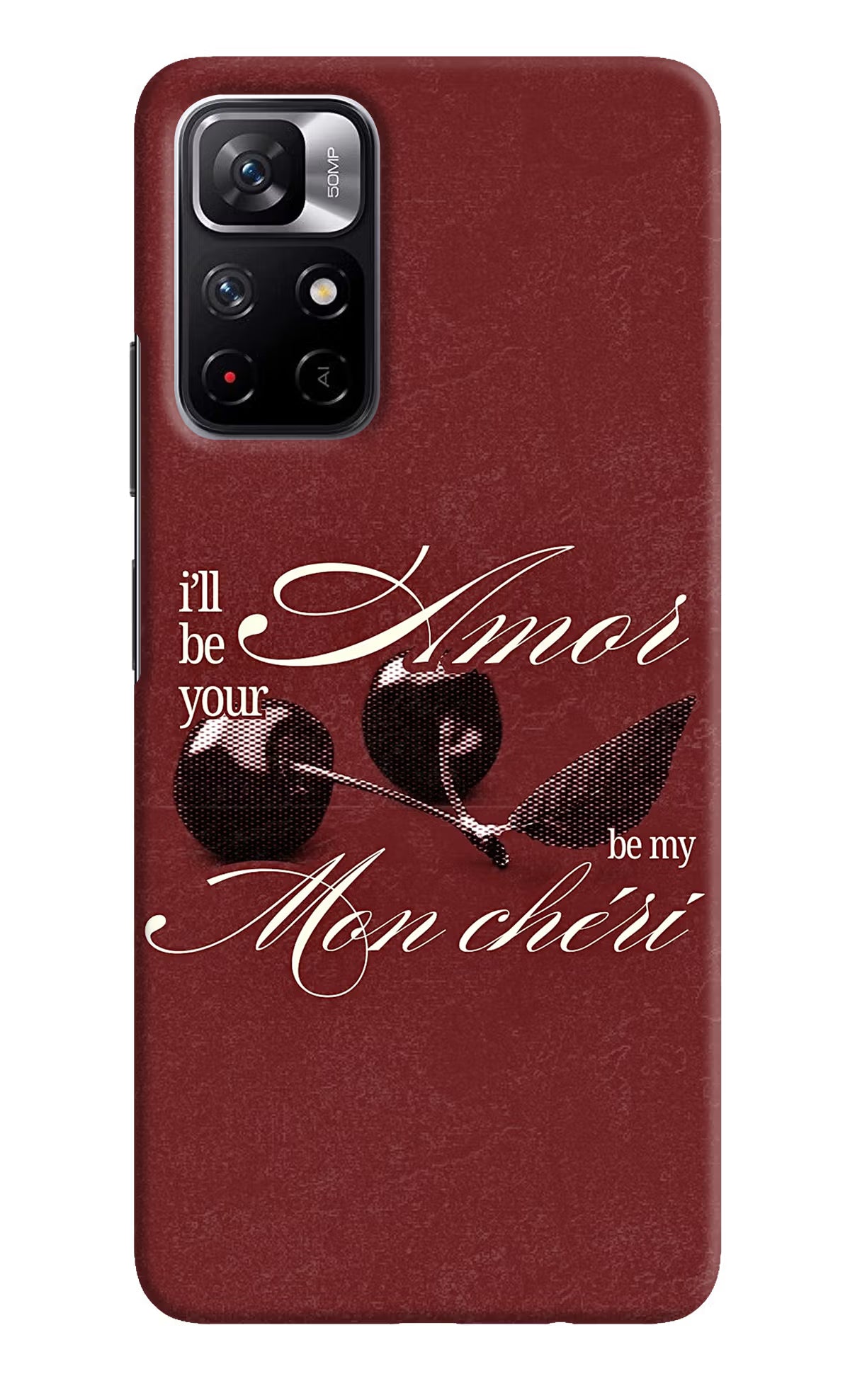 Velvet Cherry Poco M4 Pro 5G Back Cover - Velvet Cherry Poco M4 Pro 5G Back Cover Velvet Cherry Poco M4 Pro 5G Back Cover