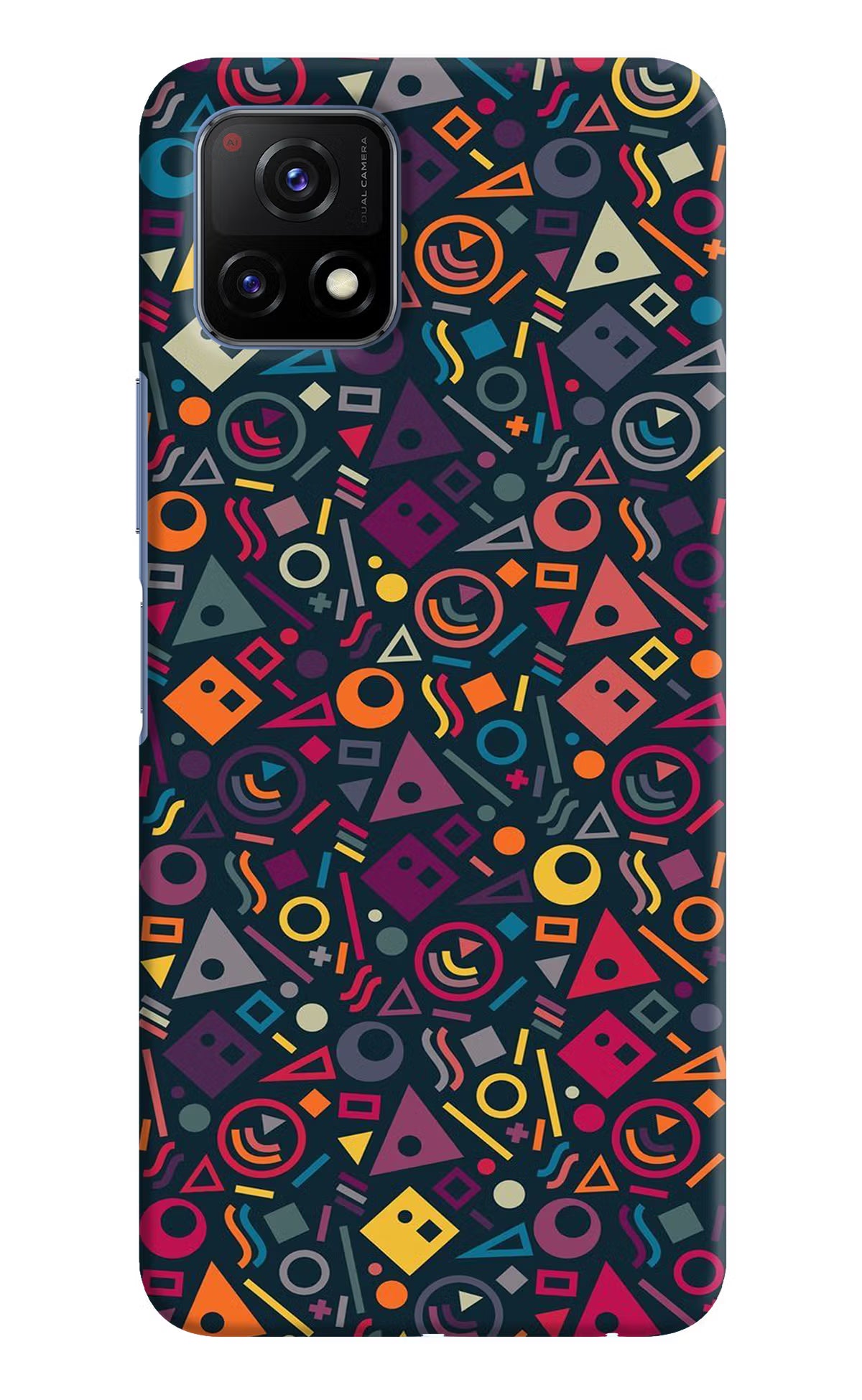 Geometric Abstract Vivo Y72 5G Back Cover - Geometric Abstract Vivo Y72 5G Hard Case Back Cover by Casekaro Geometric Abstract Vivo Y72 5G Hard Case Back Cover by Casekaro