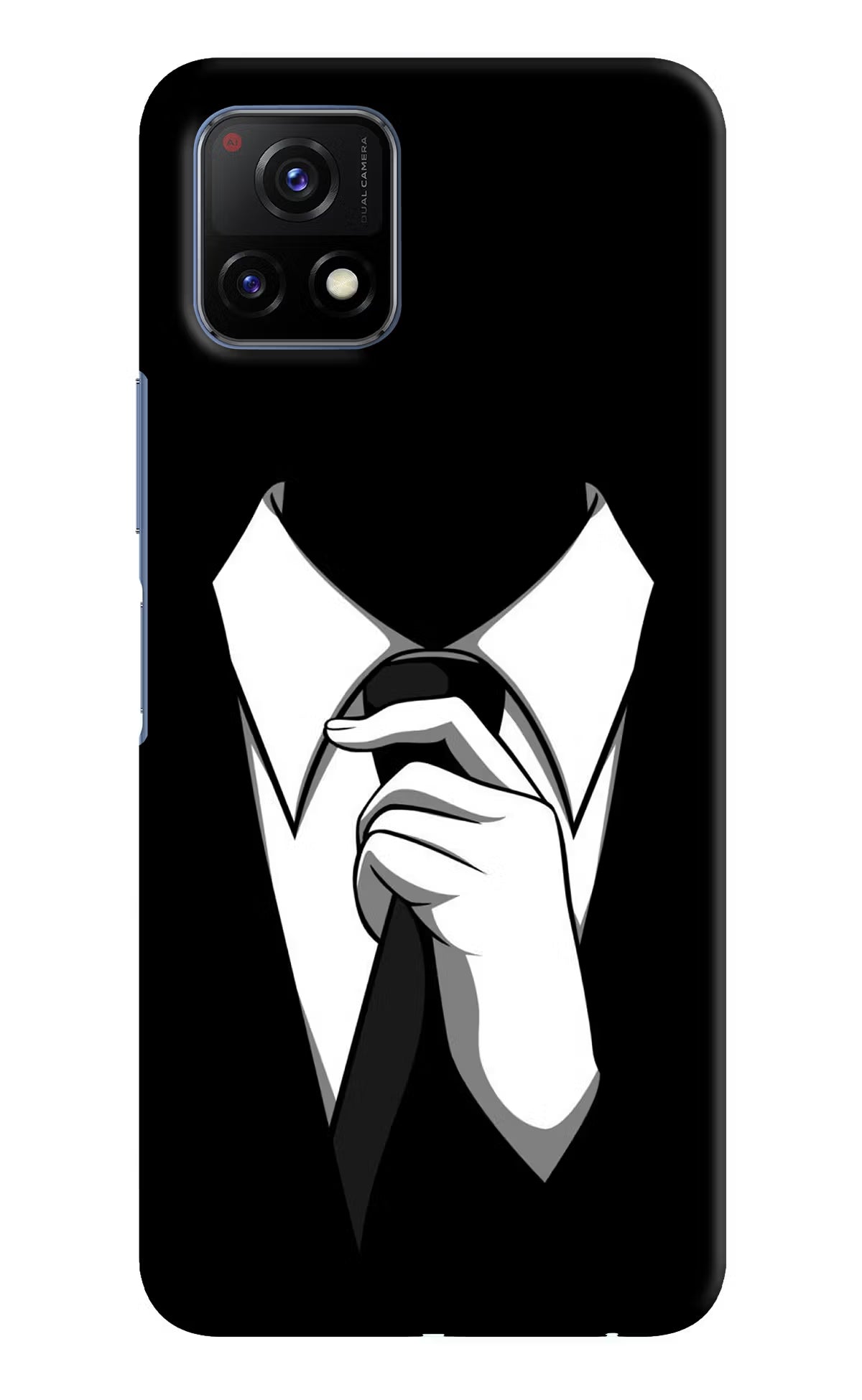 Black Tie Vivo Y72 5G Back Cover - Black Tie Vivo Y72 5G Hard Case Back Cover by Casekaro Black Tie Vivo Y72 5G Hard Case Back Cover by Casekaro
