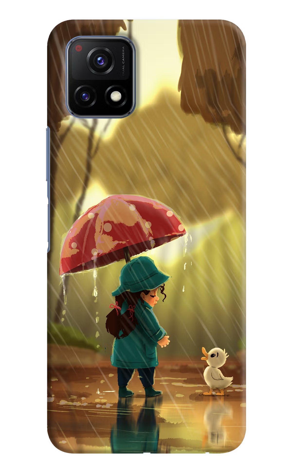 Rainy Day Vivo Y72 5G Back Cover - Rainy Day Vivo Y72 5G Hard Case Back Cover by Casekaro Rainy Day Vivo Y72 5G Hard Case Back Cover by Casekaro