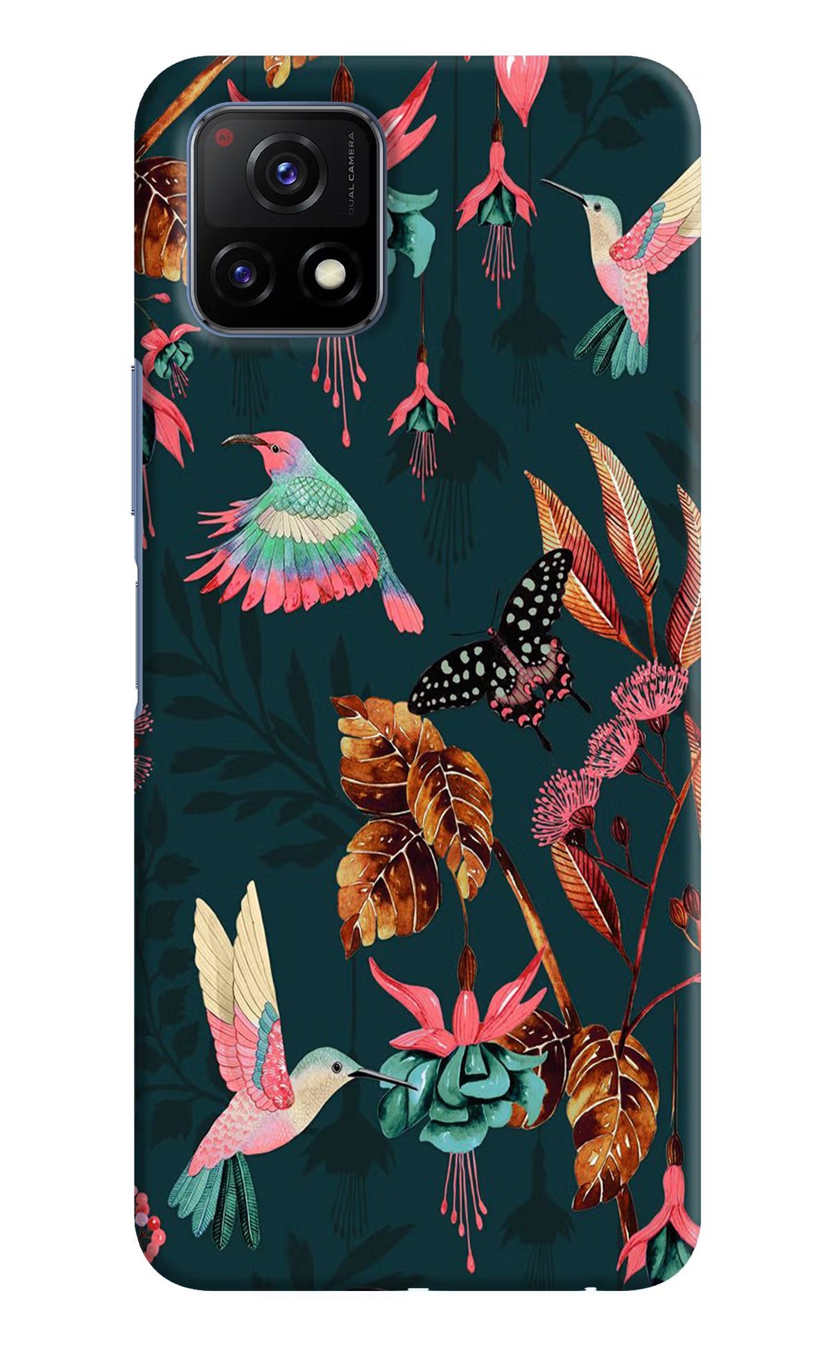 Birds Vivo Y72 5G Back Cover - Birds Vivo Y72 5G Hard Case Back Cover by Casekaro Birds Vivo Y72 5G Hard Case Back Cover by Casekaro
