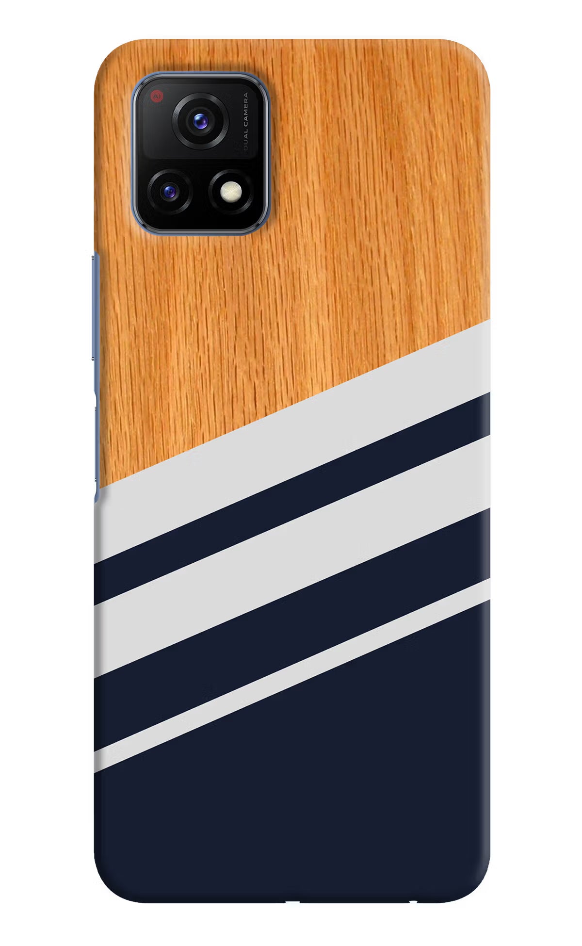 Blue and white wooden Vivo Y72 5G Back Cover - Blue and white wooden Vivo Y72 5G Hard Case Back Cover by Casekaro Blue and white wooden Vivo Y72 5G Hard Case Back Cover by Casekaro