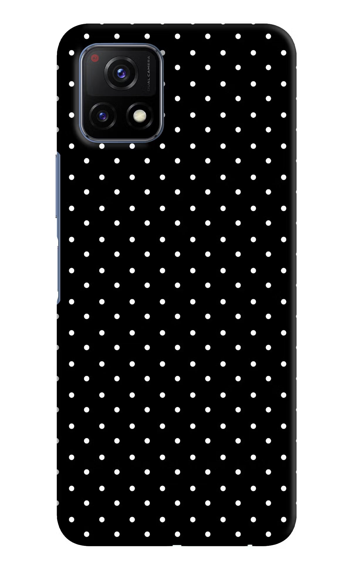 White Dots Vivo Y72 5G Back Cover - White Dots Vivo Y72 5G Hard Case Back Cover by Casekaro White Dots Vivo Y72 5G Hard Case Back Cover by Casekaro