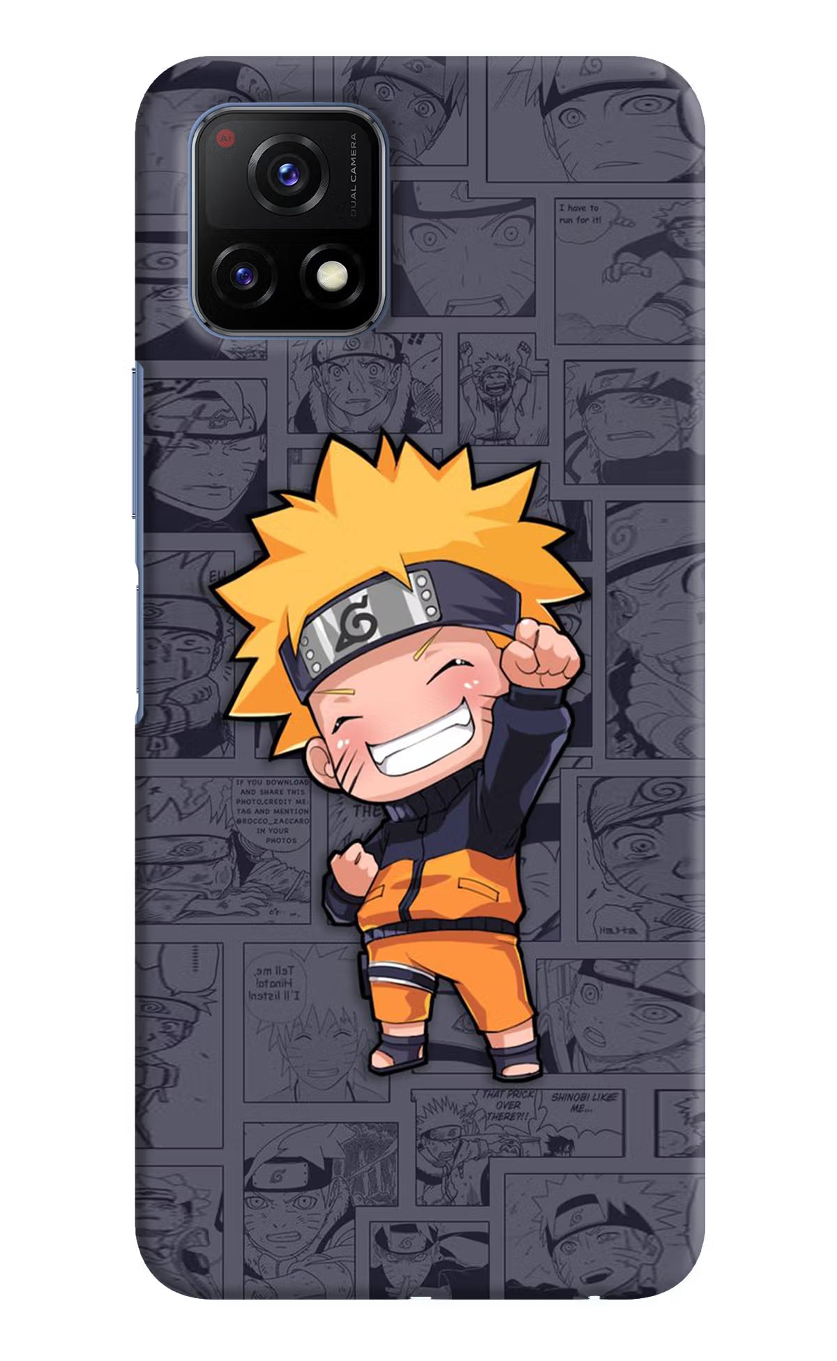 Chota Naruto Vivo Y72 5G Back Cover - Chota Naruto Vivo Y72 5G Hard Case Back Cover by Casekaro Chota Naruto Vivo Y72 5G Hard Case Back Cover by Casekaro