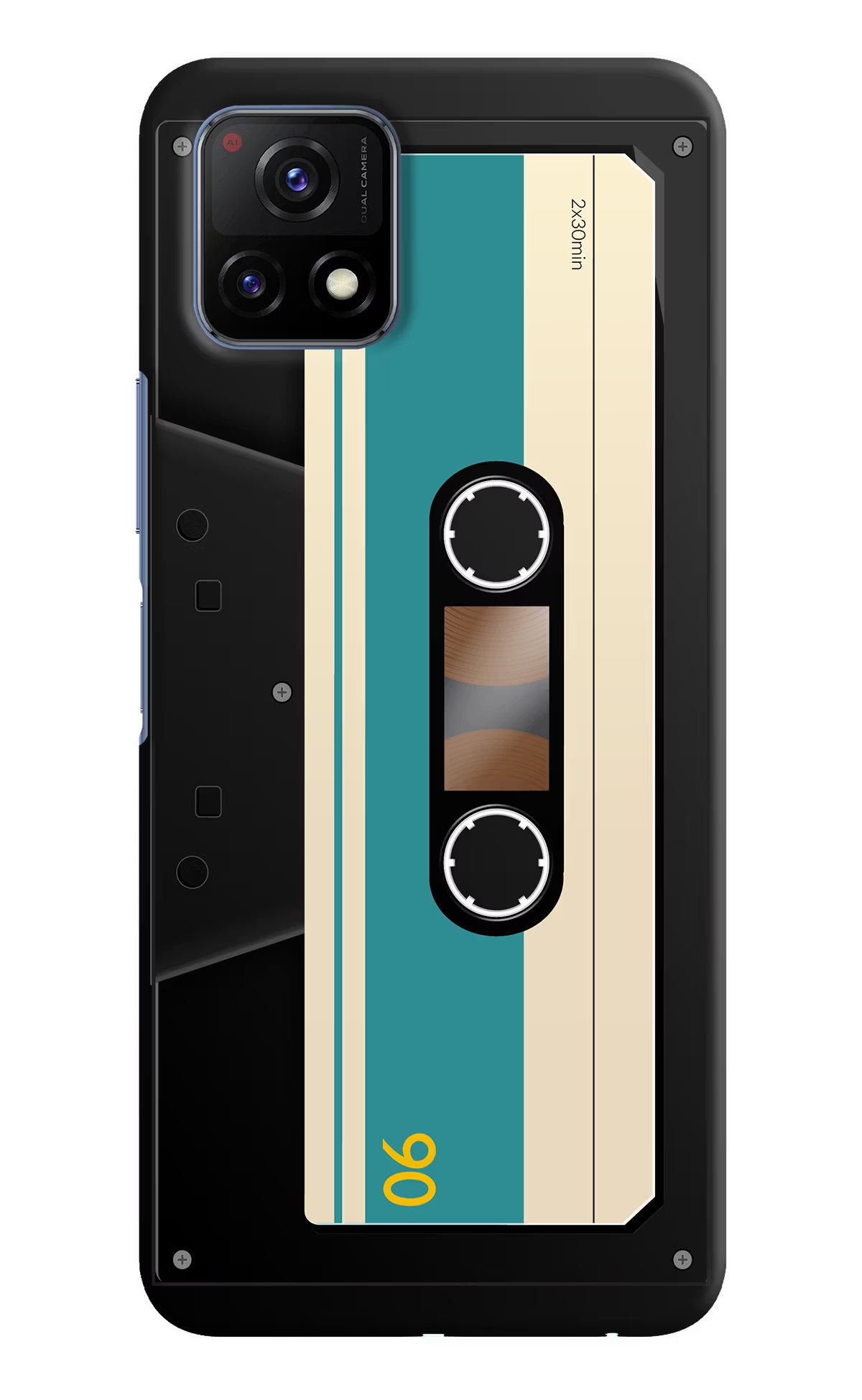 Cassette Vivo Y72 5G Back Cover - Cassette Vivo Y72 5G Hard Case Back Cover by Casekaro Cassette Vivo Y72 5G Hard Case Back Cover by Casekaro