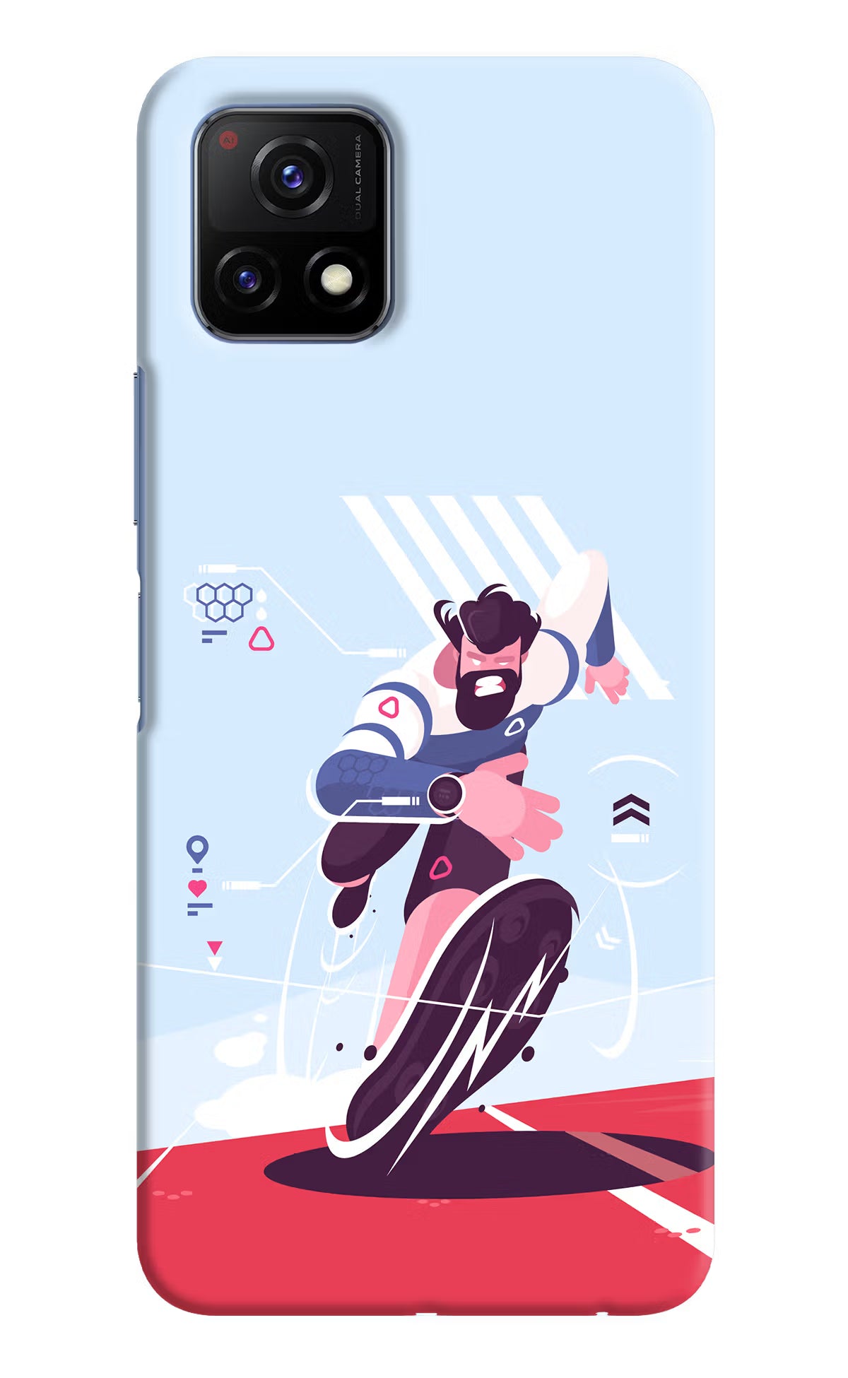 Run Pro Vivo Y72 5G Back Cover - Run Pro Vivo Y72 5G Hard Case Back Cover by Casekaro Run Pro Vivo Y72 5G Hard Case Back Cover by Casekaro