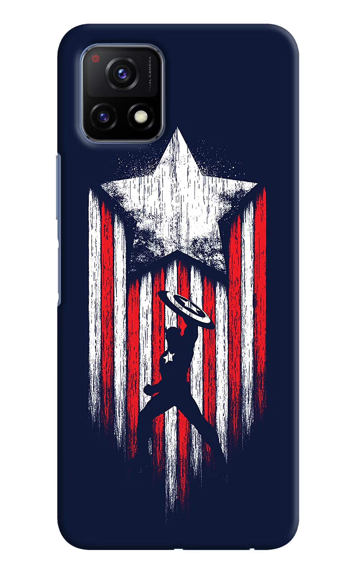Captain America Marvel Art Vivo Y72 5G Back Cover - Captain America Marvel Art Vivo Y72 5G Hard Case Back Cover by Casekaro Captain America Marvel Art Vivo Y72 5G Hard Case Back Cover by Casekaro