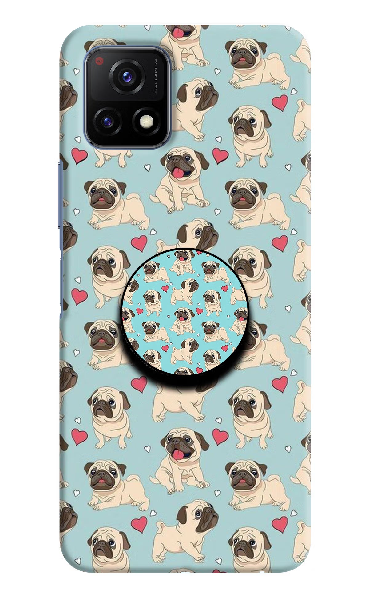Pug Dog Vivo Y72 5G Pop Case - Pug Dog Vivo Y72 5G Pop Case by Casekaro Pug Dog Vivo Y72 5G Pop Case by Casekaro