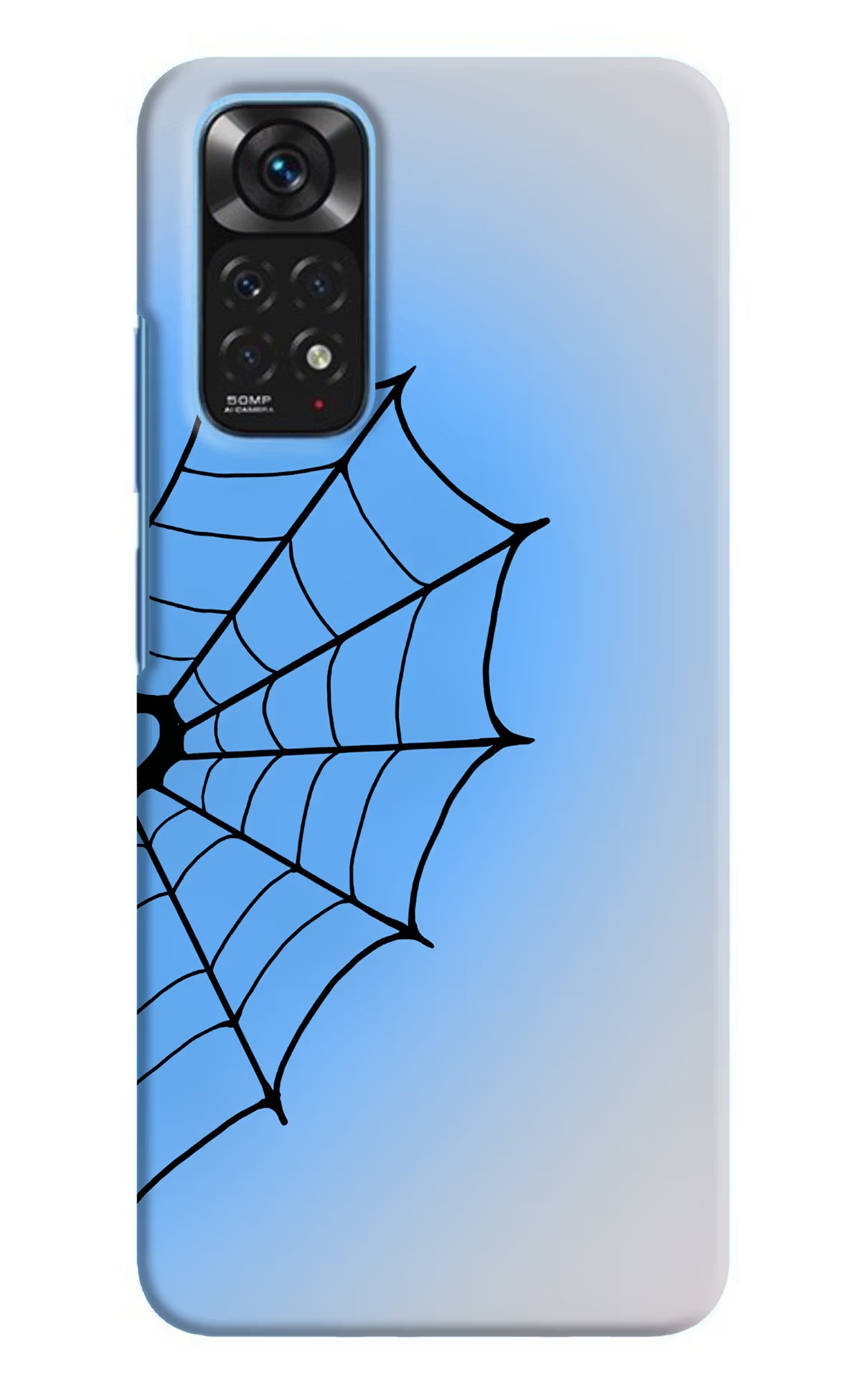 Blue Web Redmi Note 11/11S Back Cover - Blue Web Redmi Note 11/11S Back Cover Blue Web Redmi Note 11/11S Back Cover