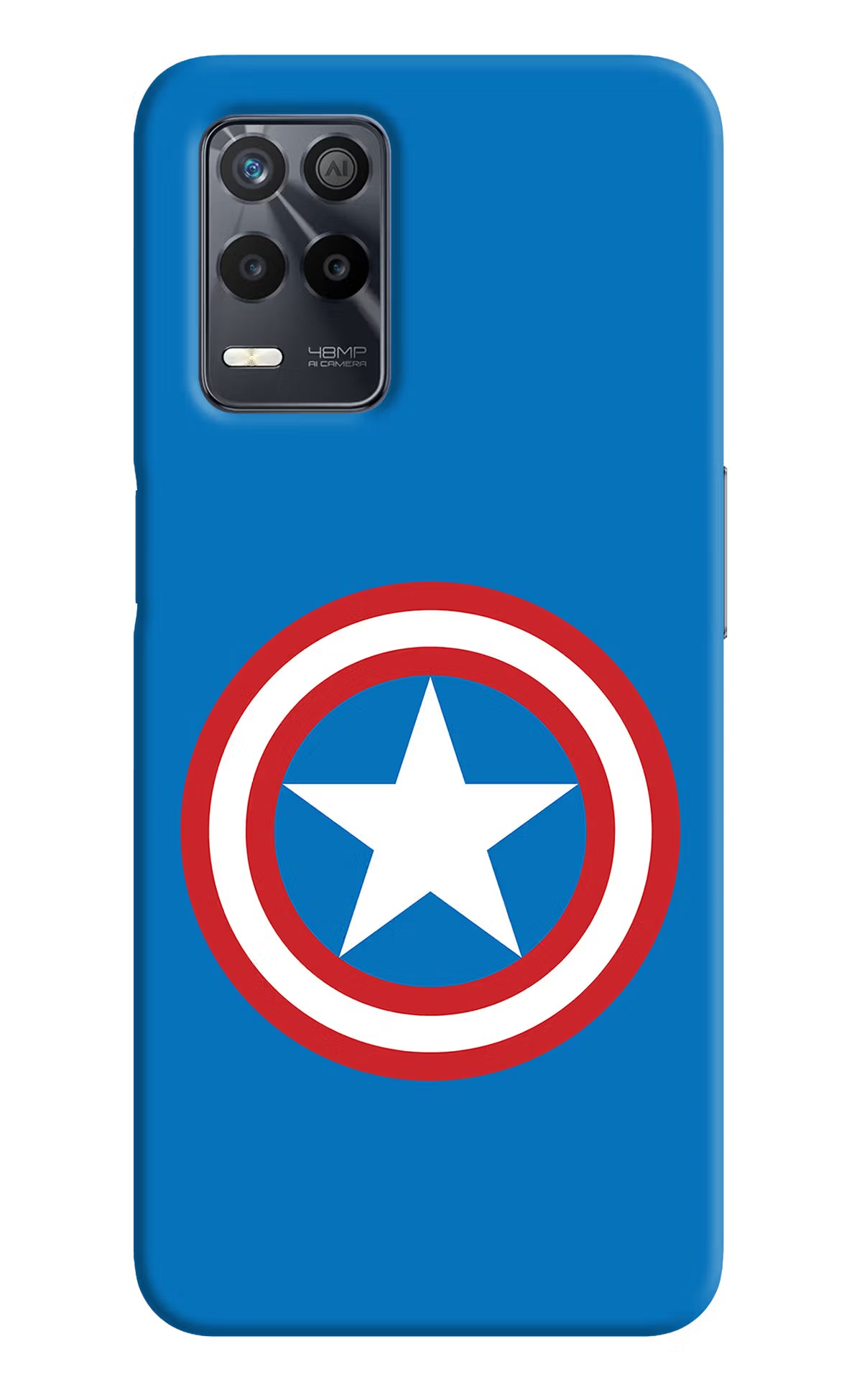 Captain America Logo Realme 9 5G Back Cover - Captain America Logo Realme 9 5G Back Cover Captain America Logo Realme 9 5G Back Cover
