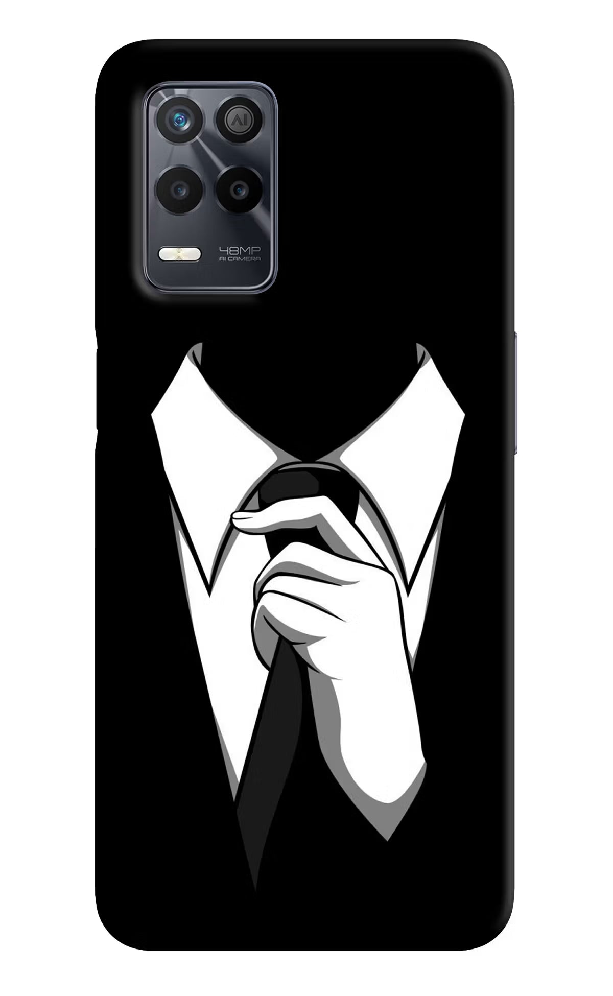 Black Tie Realme 9 5G Back Cover - Black Tie Realme 9 5G Back Cover Black Tie Realme 9 5G Back Cover