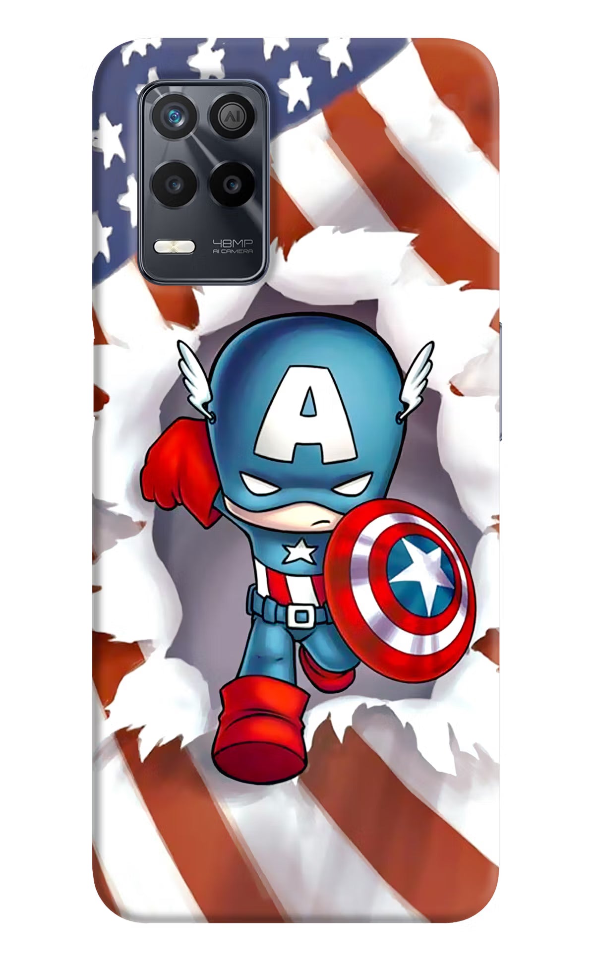 Captain America Realme 9 5G Back Cover - Captain America Realme 9 5G Back Cover Captain America Realme 9 5G Back Cover