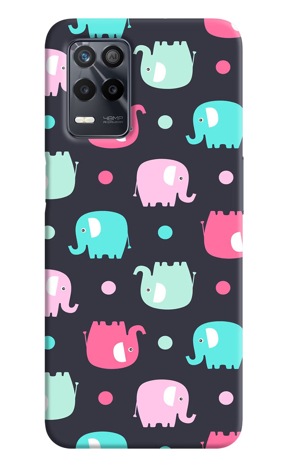 Elephants Realme 9 5G Back Cover - Elephants Realme 9 5G Back Cover Elephants Realme 9 5G Back Cover