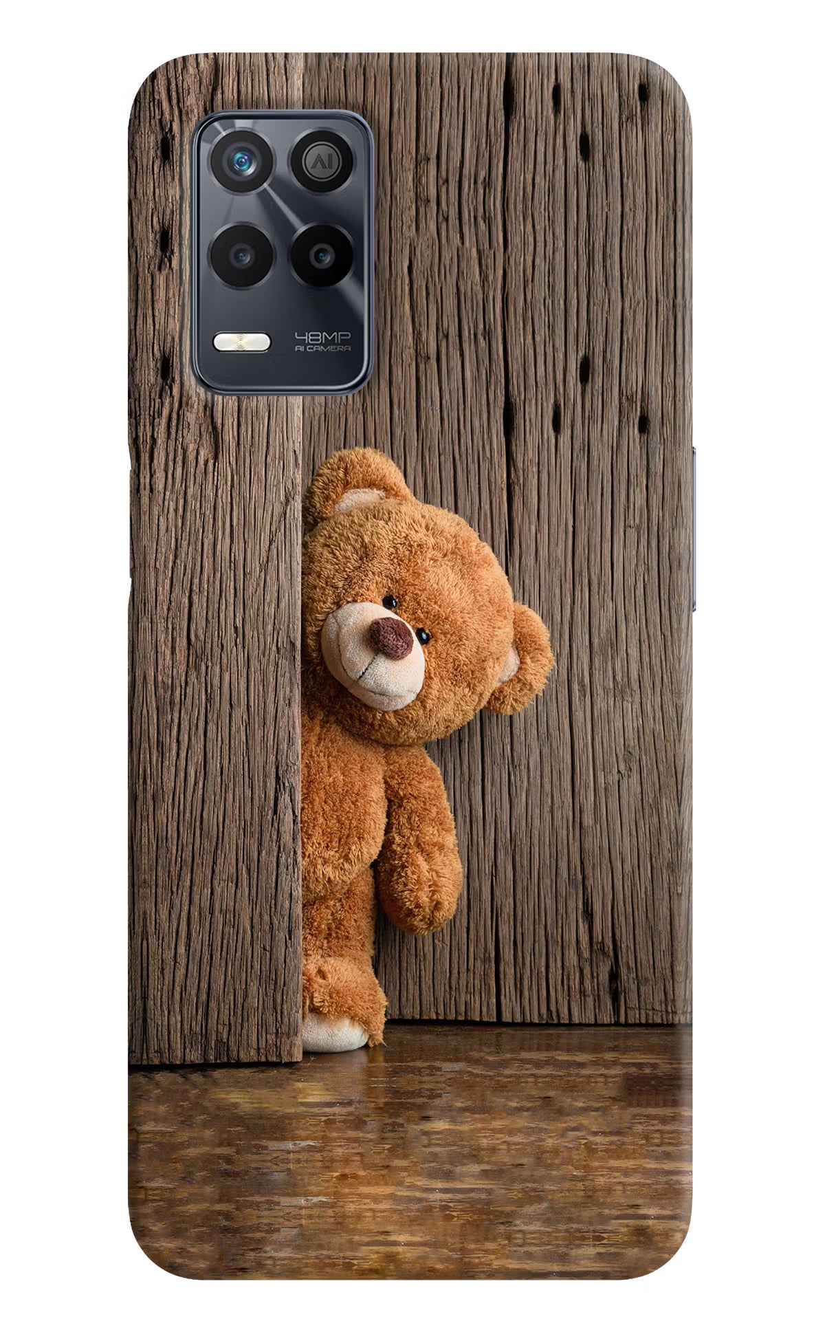 Teddy Wooden Realme 9 5G Back Cover - Teddy Wooden Realme 9 5G Back Cover Teddy Wooden Realme 9 5G Back Cover